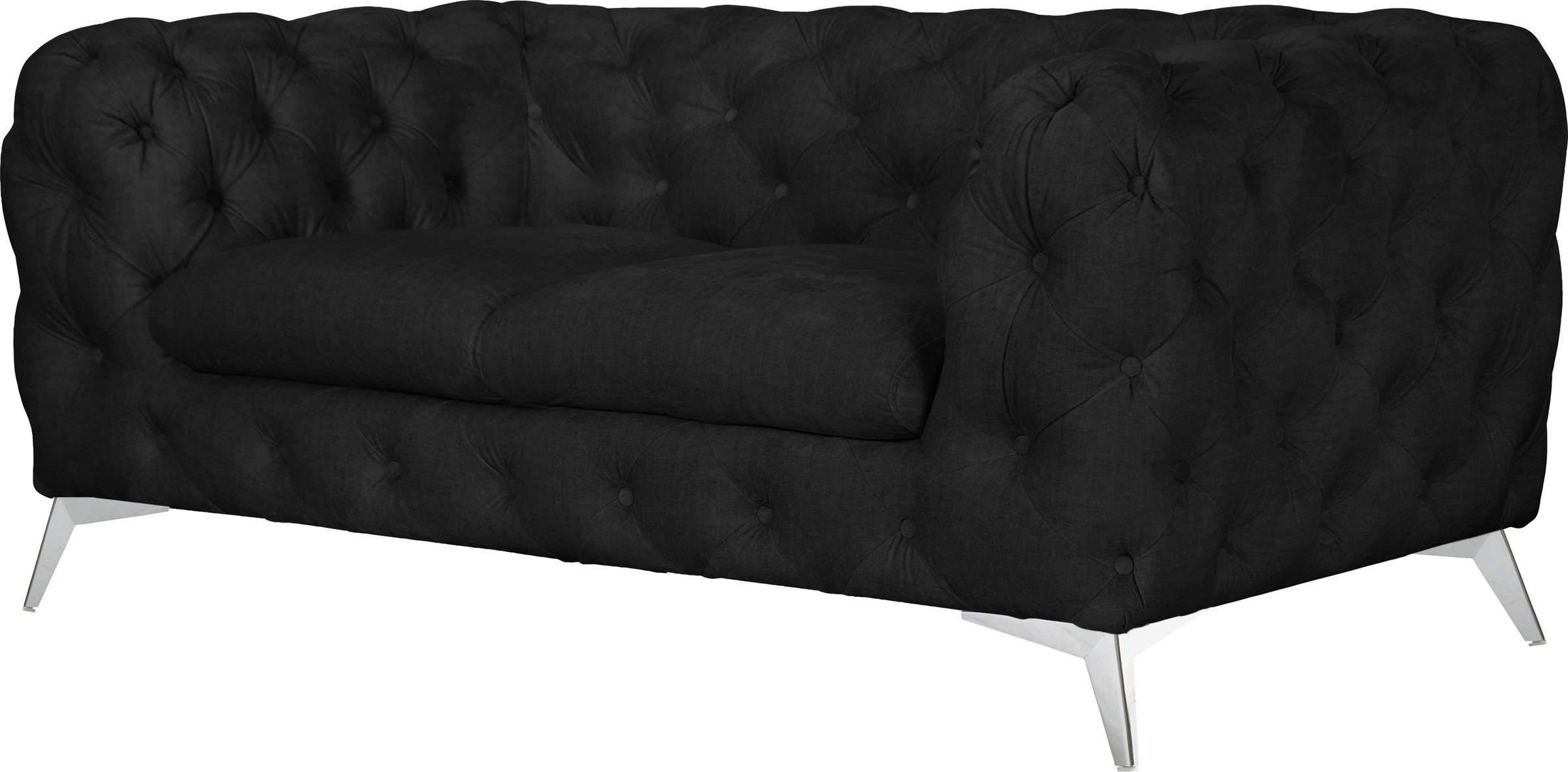 Leonique Chesterfield-Sofa »Glynis«, aufwändige Knopfheftung, moderne Chesterfield Optik, Fussfarbe wählbar