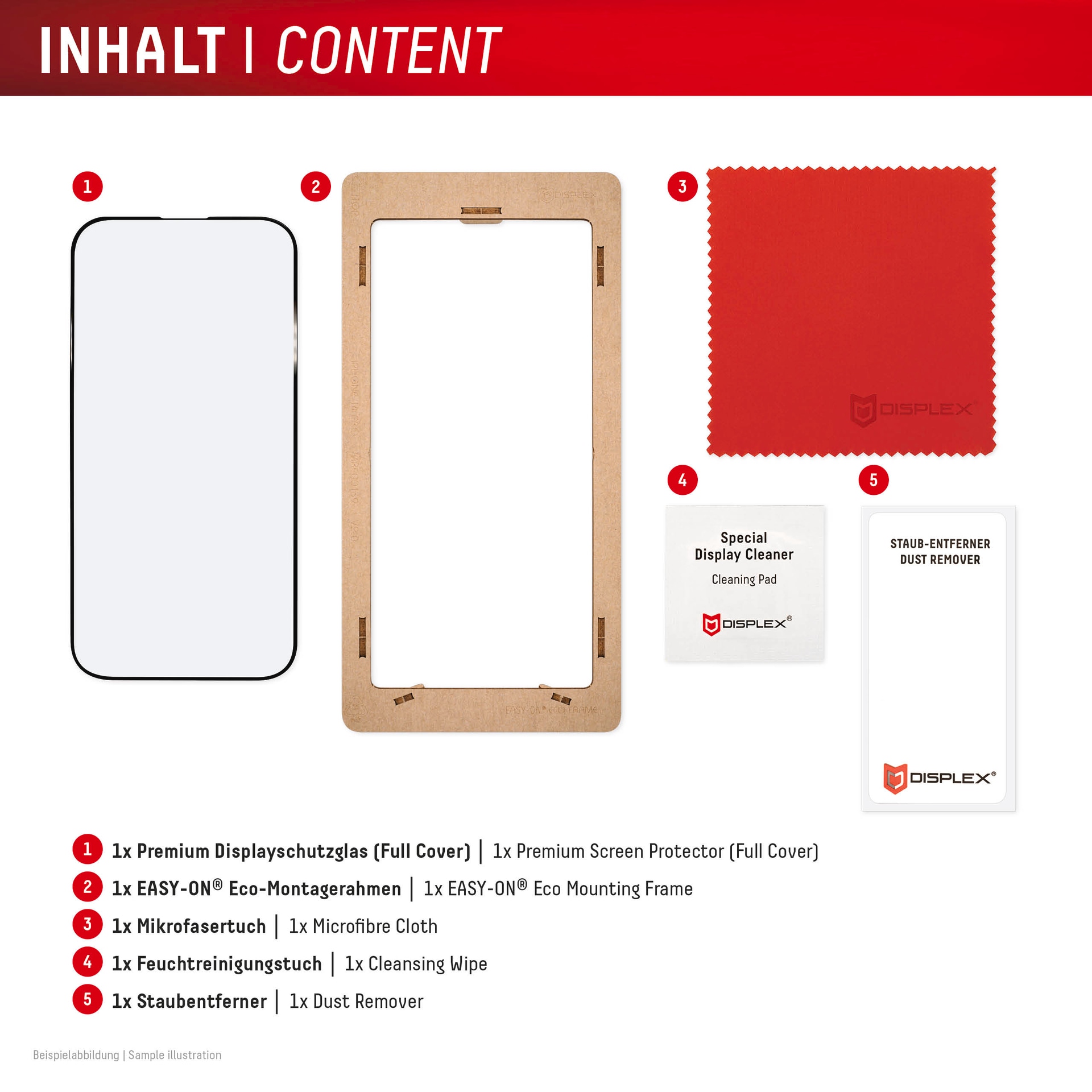 Displex Displayschutzglas »Premium Glass Screen Protector (Full Cover)«, für Xiaomi Redmi Note 13 Pro+-Xiaomi Redmi Note 14 Pro-Xiaomi Redmi Note 14 Pro+, Displayschutzfolie, Schutzfolie, Bildschirmschutz, kratz- & stossfest