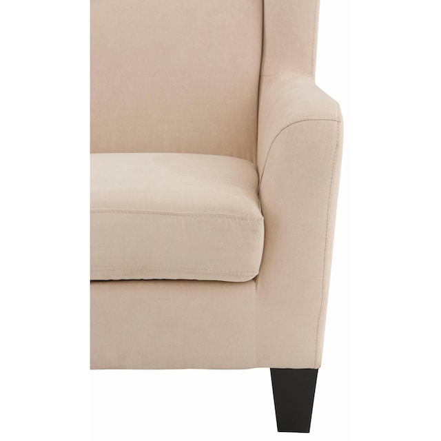 Home affaire Sessel »Chilly«, (Set, 2 St., bestehend aus Sessel und  Hocker), mit Federkern-Polsterung, auch in Breitcord, Sitzhöhe 44 cm sans  frais de livraison sur