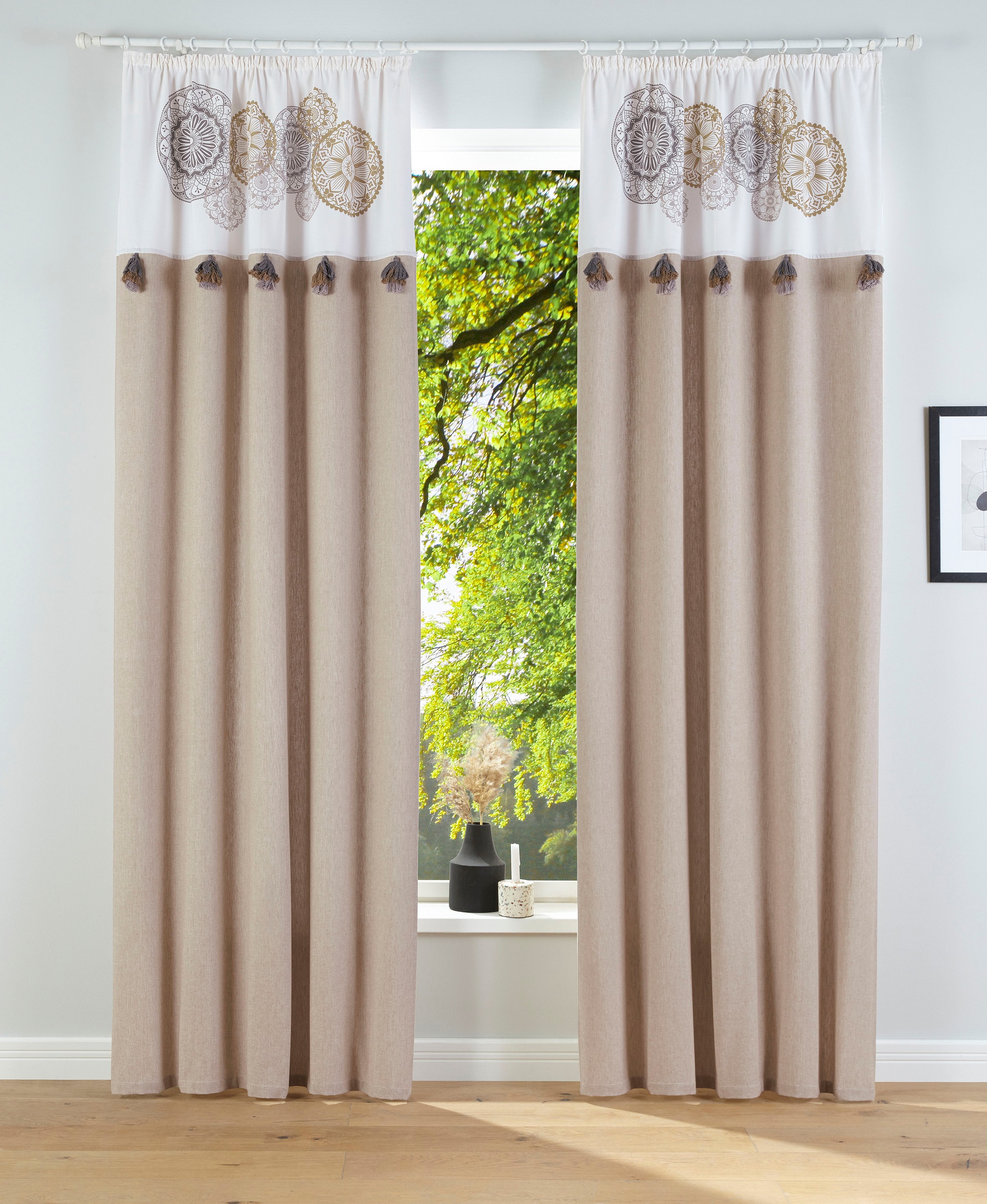 Image of Home affaire Vorhang »Circle«, (1 St.), Nachhaltig bei Ackermann Versand Schweiz