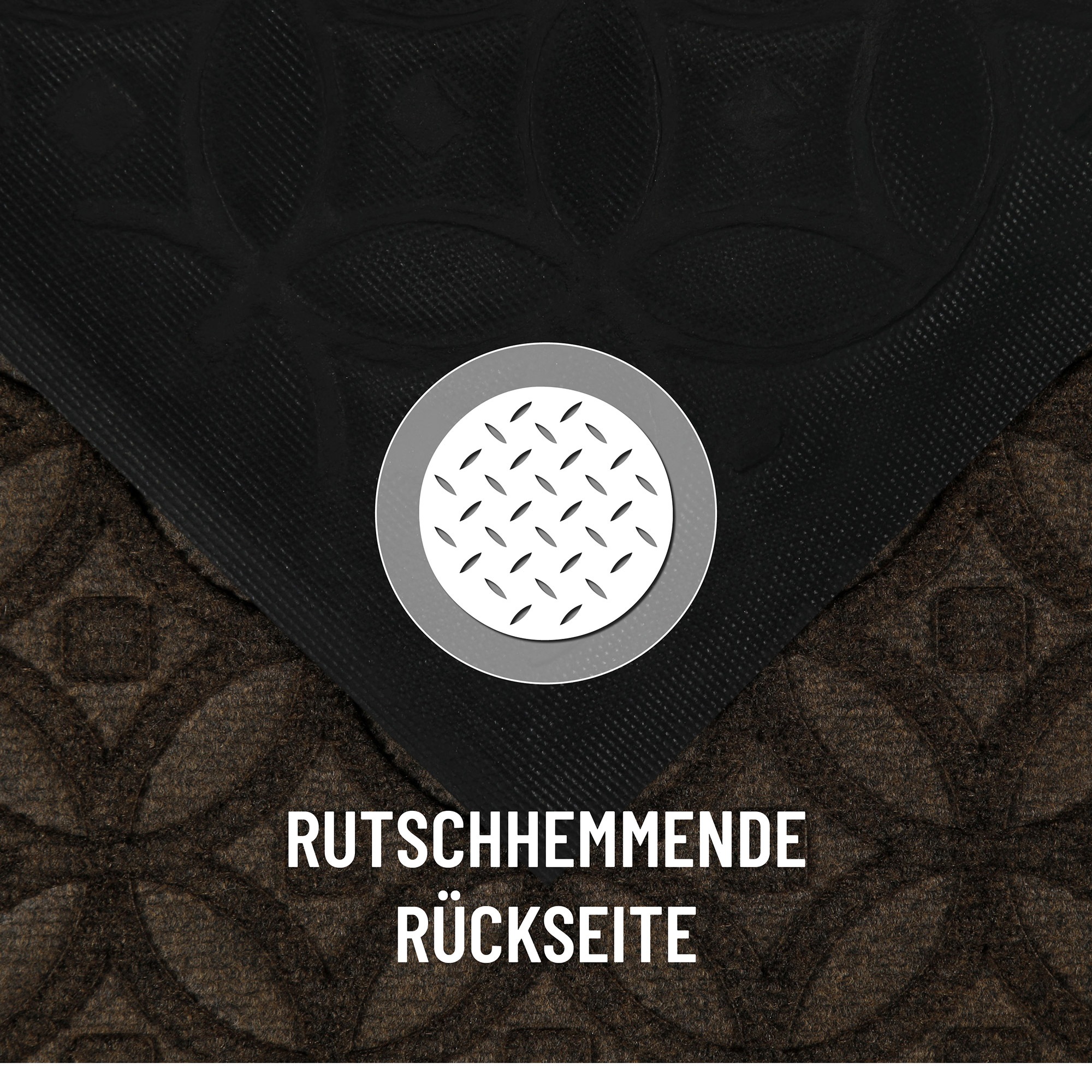 Wecon home Fussmatte »Midnight Mosaic«, rechteckig, 4 mm Höhe, pflegeleicht, rutschfest, Ornamente, Innen & Aussen, Schmutzfangmatte
