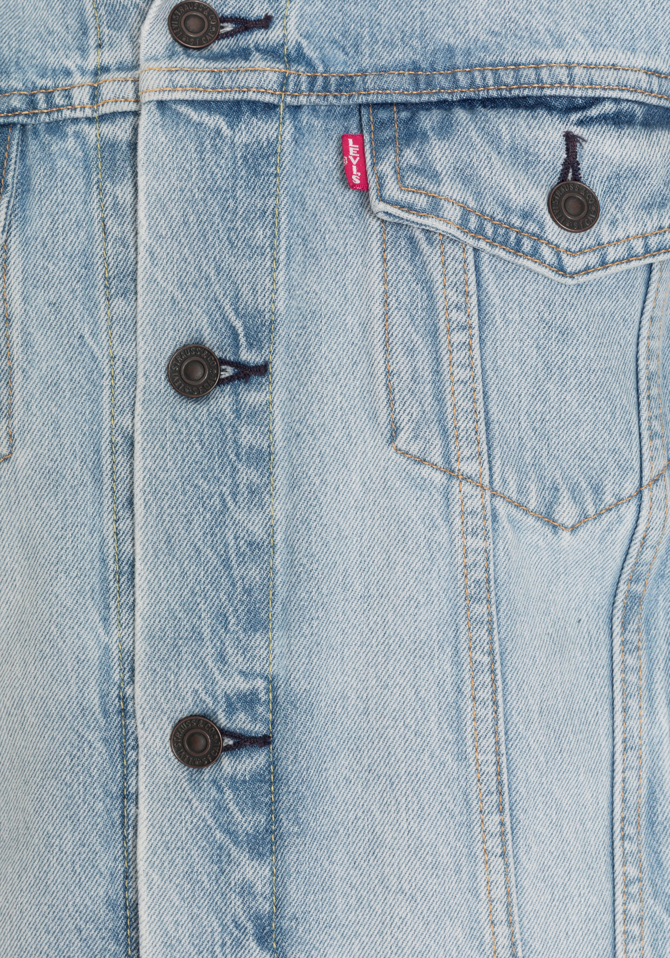 Levi's® Jeansjacke »VINTAGE FIT TRUCKER JKT«, ohne Kapuze, mit Knopfleiste