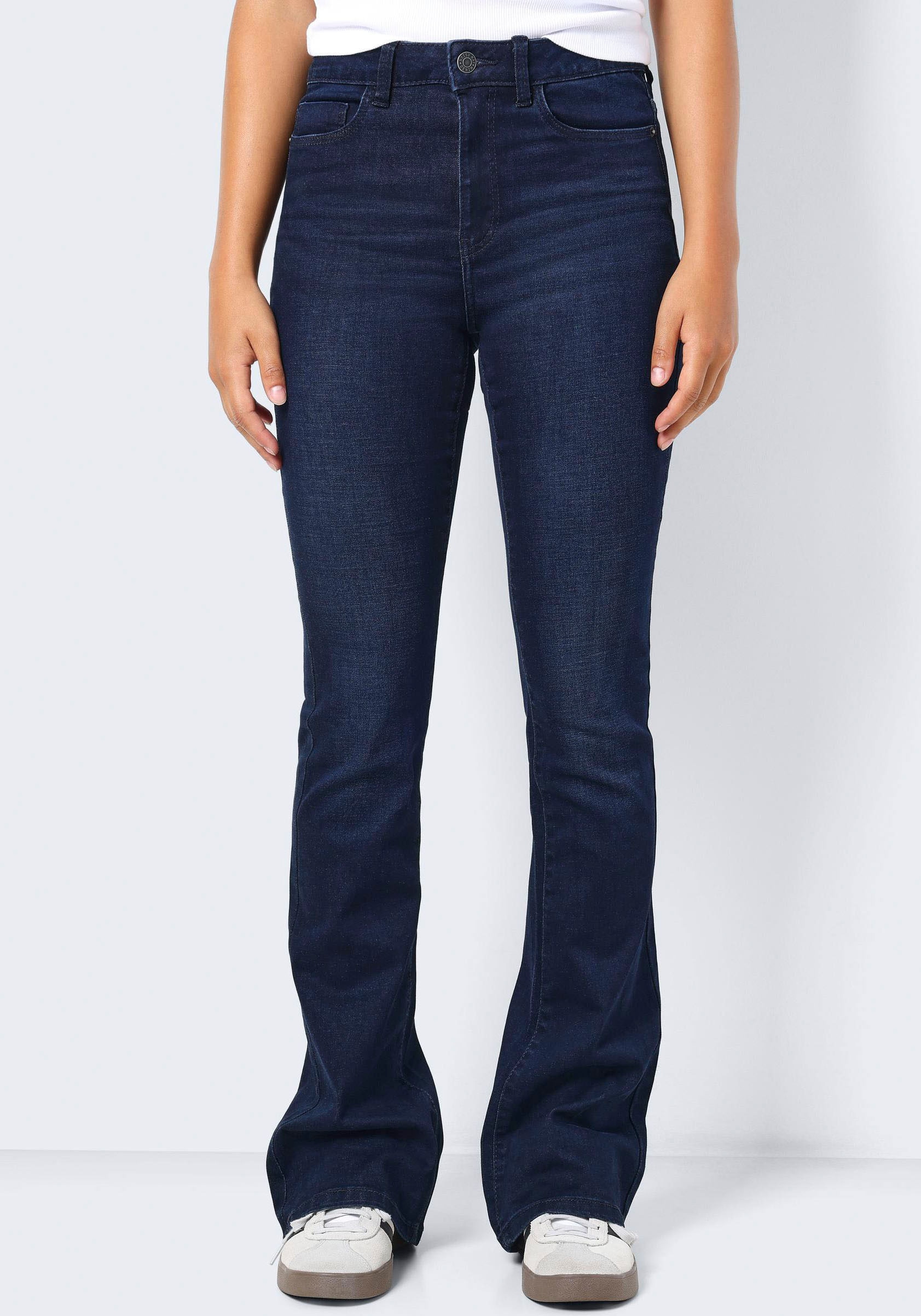 Bootcut-Jeans »NMSALLIE HW FLARE JEANS VI241DB NOOS«