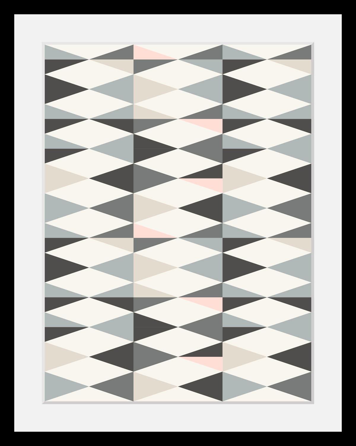 queence Bild »abstrakte Kunst« Abstrakt   Figuren   Kunst HD Premium Poster-Druck inkl. Holzrahmen