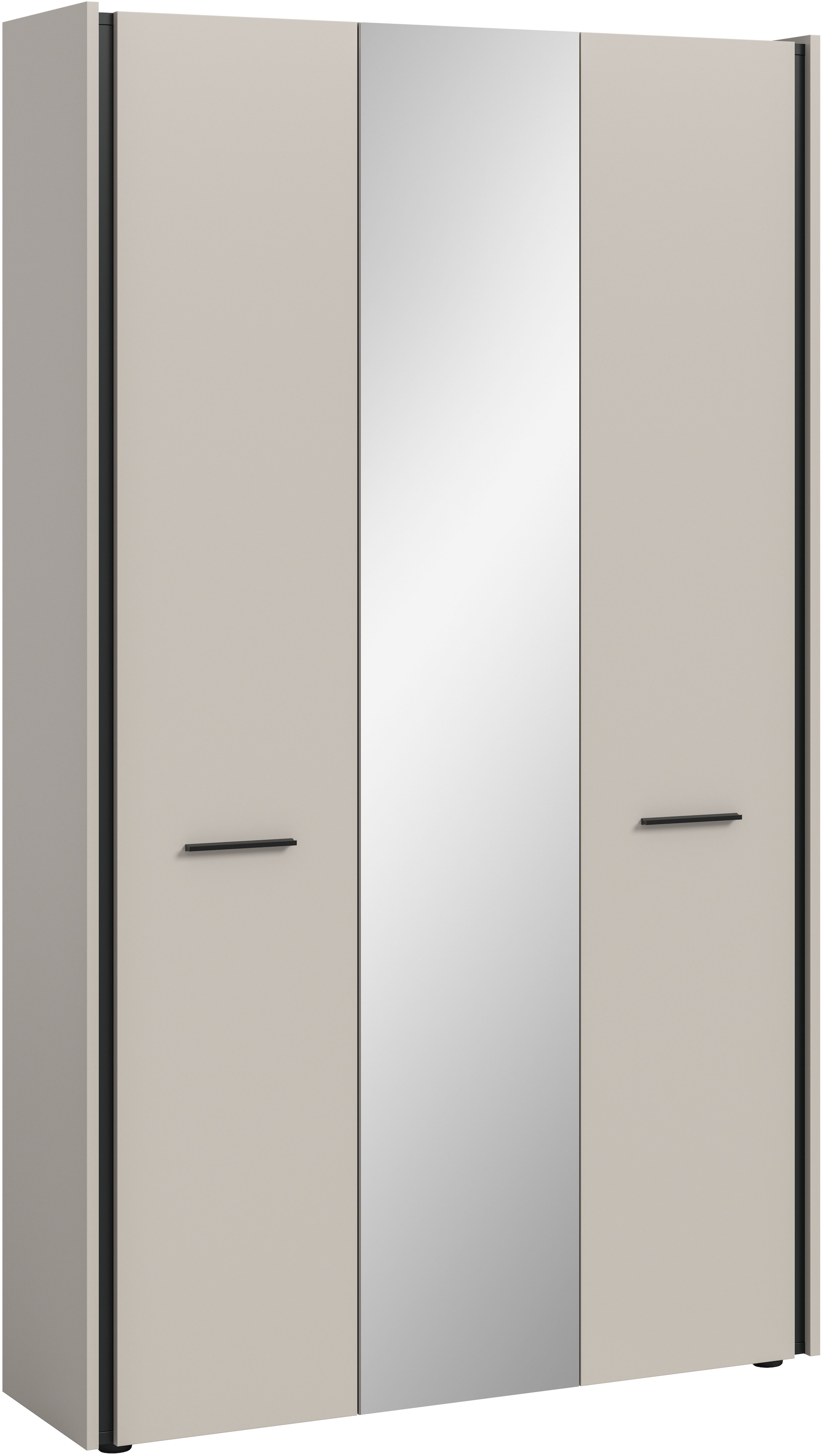 Image of Home affaire Garderobenschrank "RAK, Breite 107 cm, viel Stauraum, 3 Türen, 12 Fächer" bietet Platz für ca. 60 Schuhe, Schuhschrank, Hochschrank, Kleiderschrank, Mehrzweckschrank, Schrank