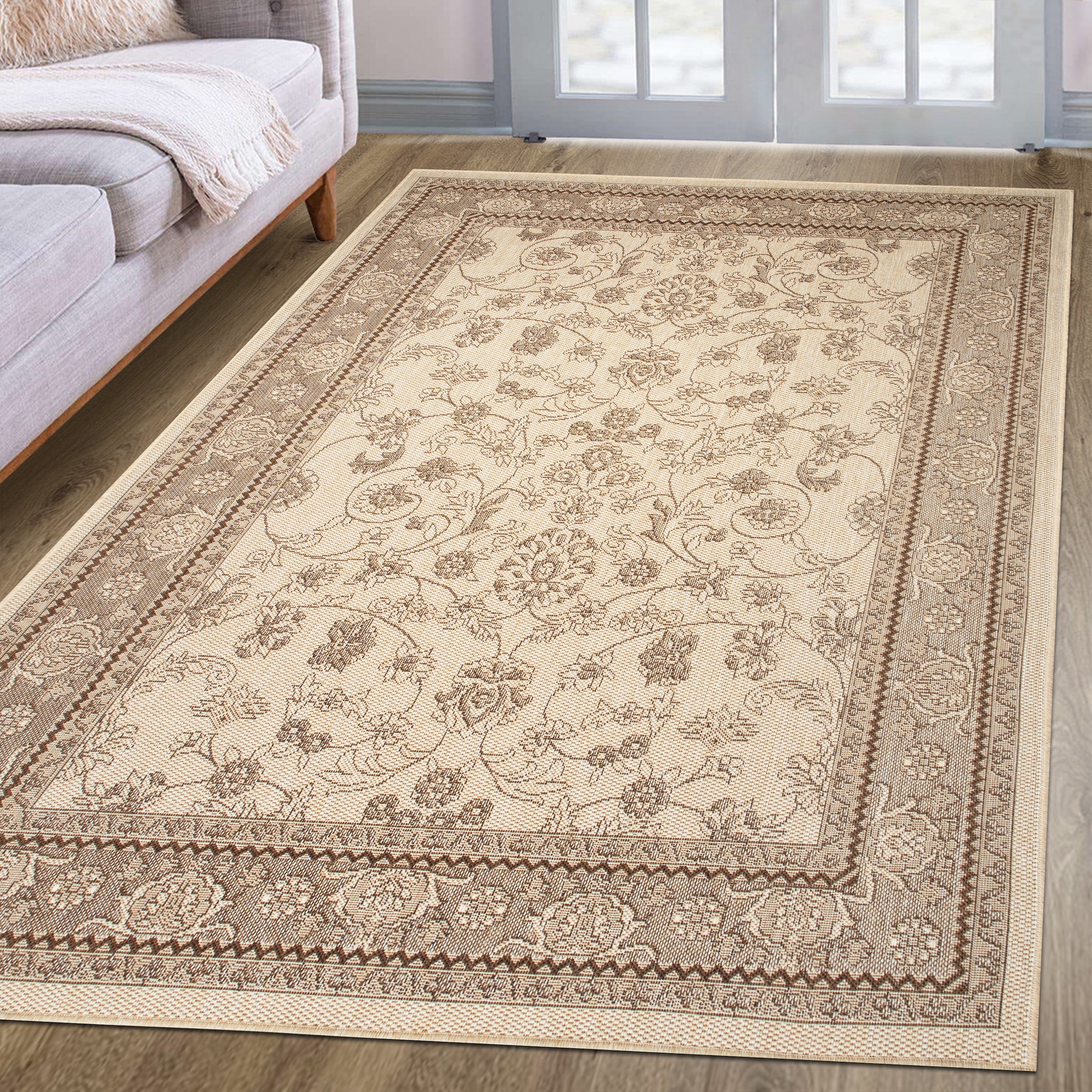 my home Teppich »Claren, auch für Balkon und Terrasse«, rechteckig, 3 mm Höhe, In und Outdoorgeeignet, Orient-Design, Wetterfest & UV-beständig