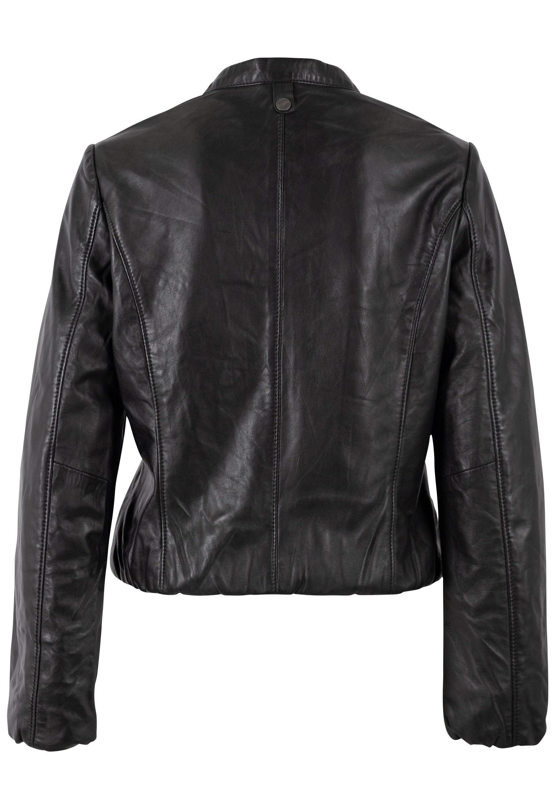 Mauritius Veste en cuir »MWSvala« avec ourlets et poignets élastiques,