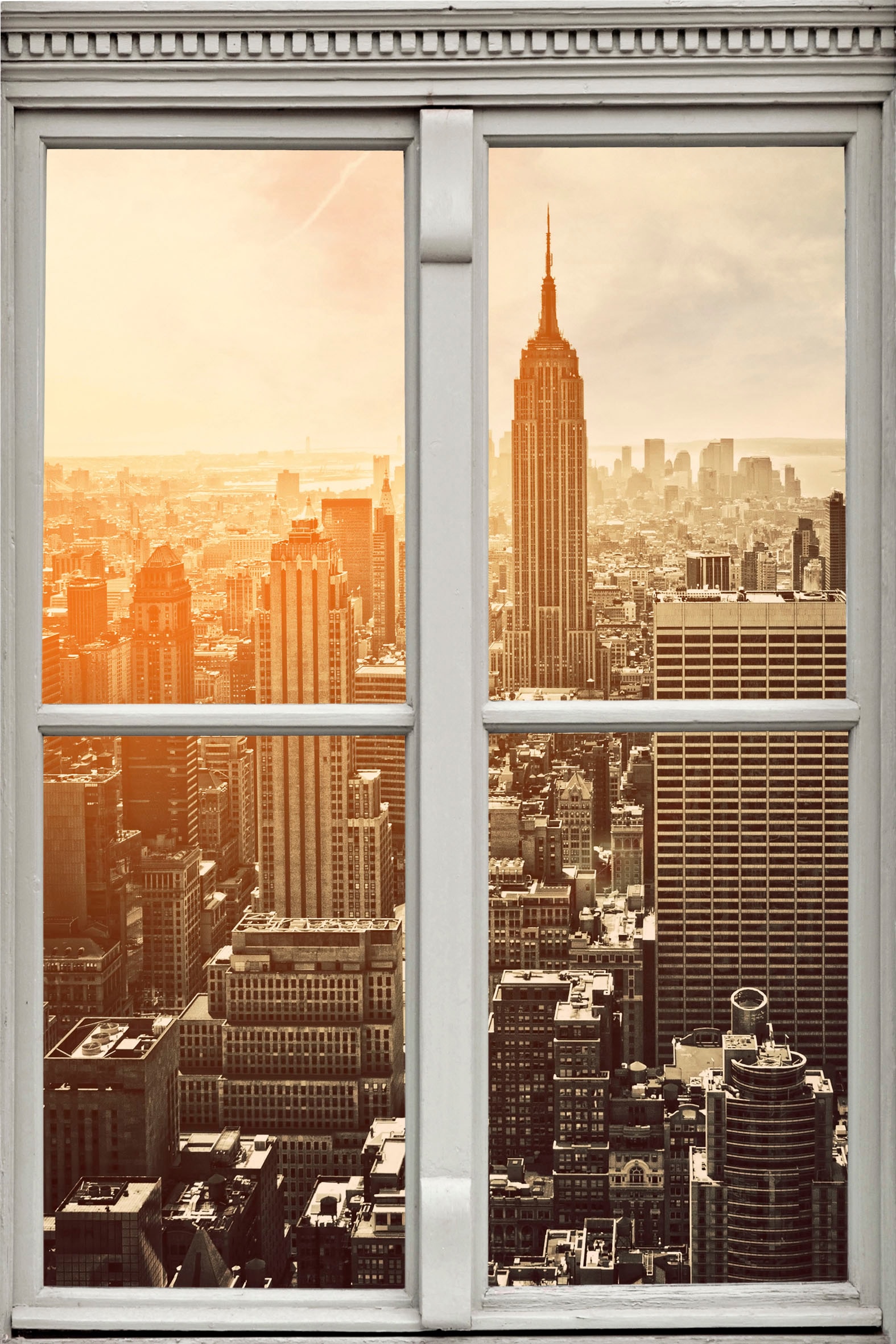 Image of queence Wandsticker "New York" Wandsticker, Wandbild, selbstklebend, 3D, Fenster