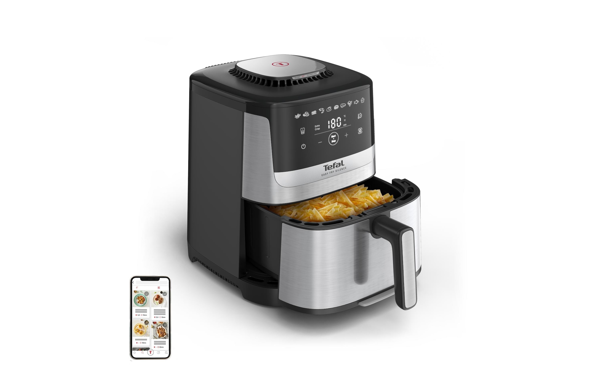 Tefal Heissluftfritteuse »Easy Fry Silence 5 l« 1670 W