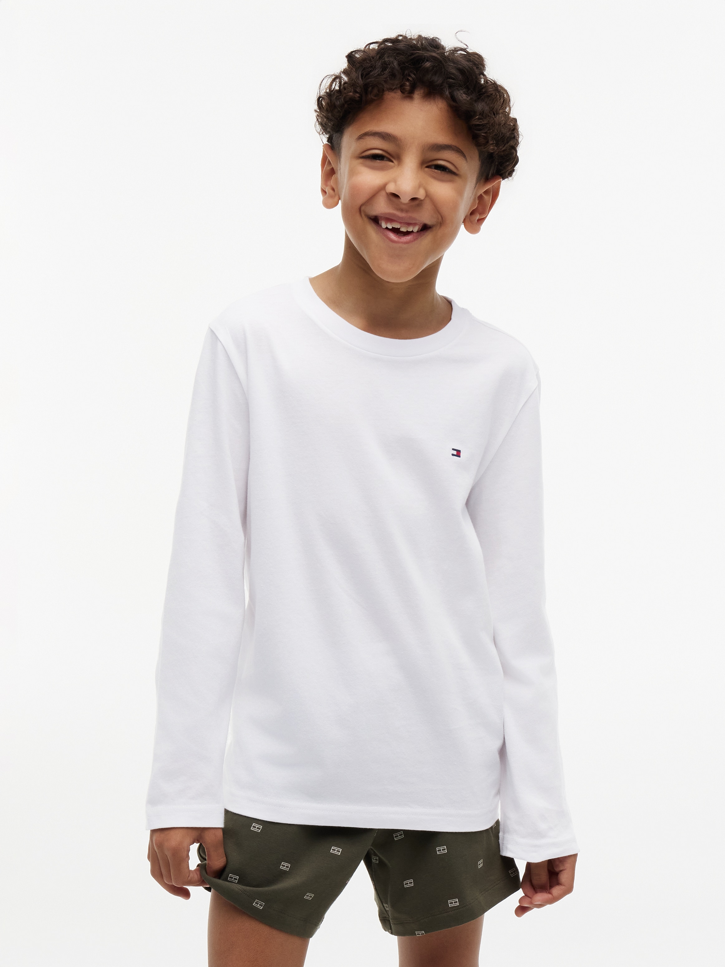 Tommy Hilfiger Underwear T-shirt à manches longues »2P CN TEE LS« Paquet, pack de 2, 2 avec étiquette de marque
