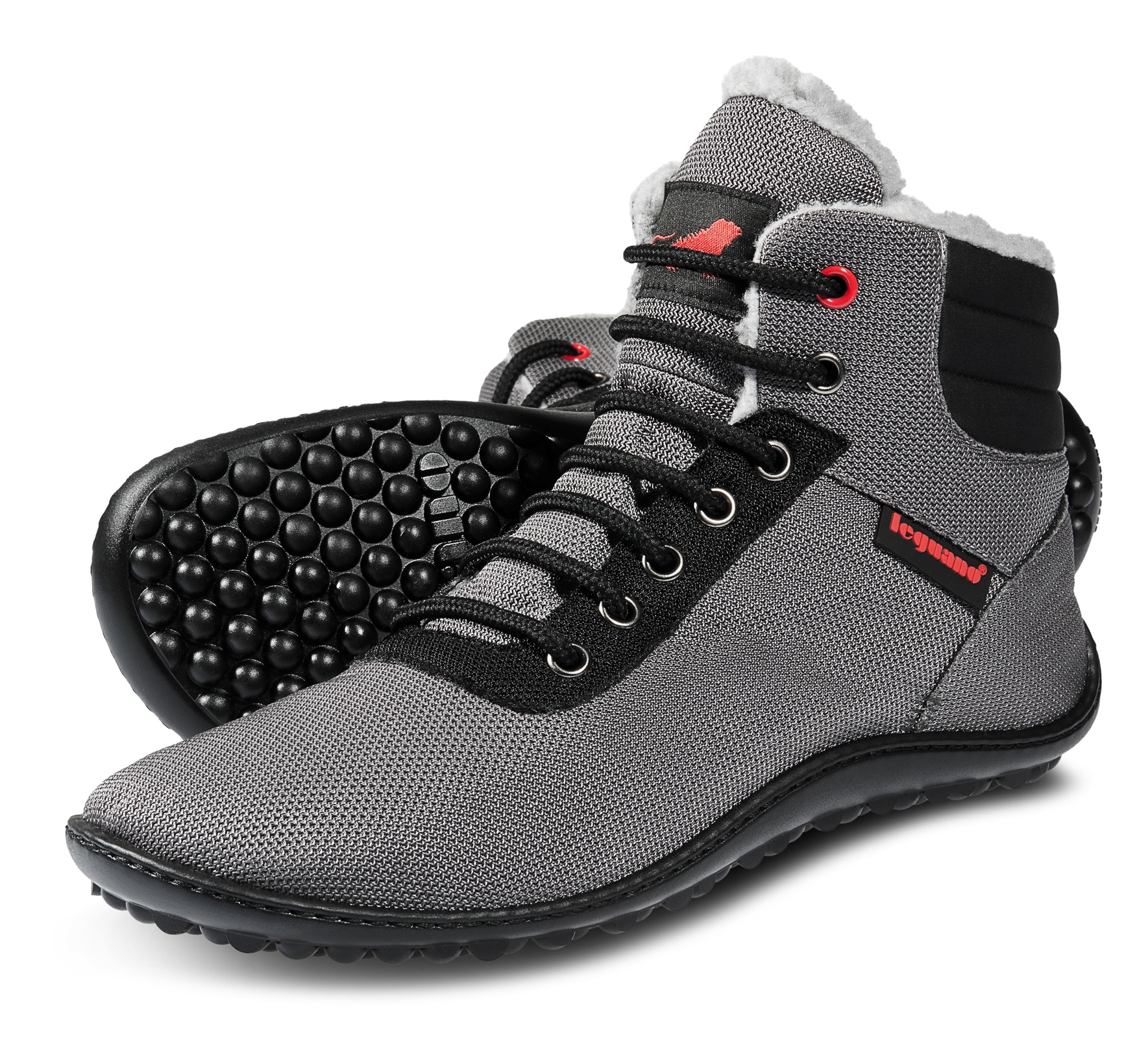 Leguano Barfussschuh »KOSMO«, Bequemschuh, Schnürboots mit einzigartiger Halbkugel-Laufsohle