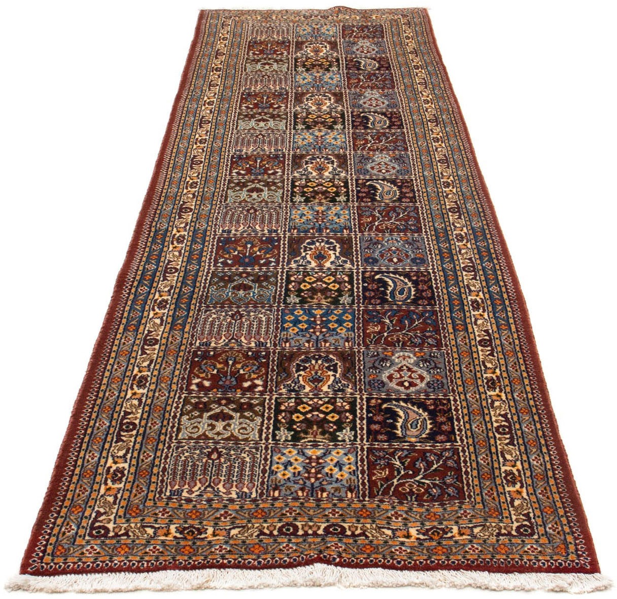 Image of morgenland Hochflor-Läufer »Moud Felder Beige 291 x 82 cm«, rechteckig, 1 mm Höhe, Unikat mit Zertifikat bei Ackermann Versand Schweiz