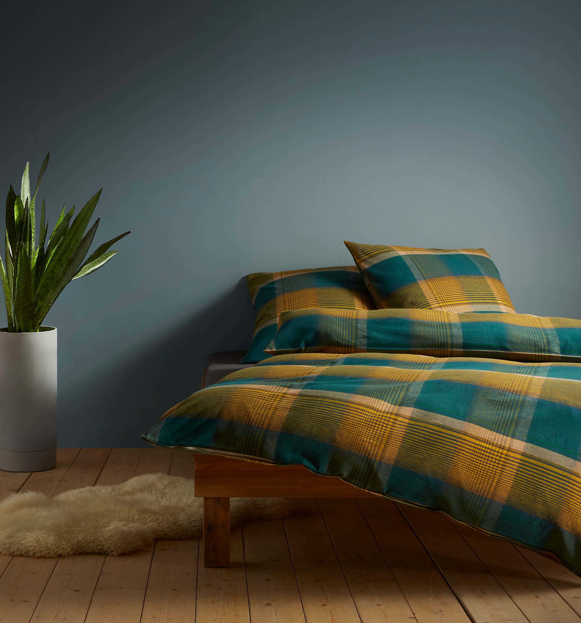 fleuresse Bettwäsche »Lech 4385« 2 Stk. tlg. Edelflanell, Baumwolle, in Gr. 135x200, 155x220, 200x200cm