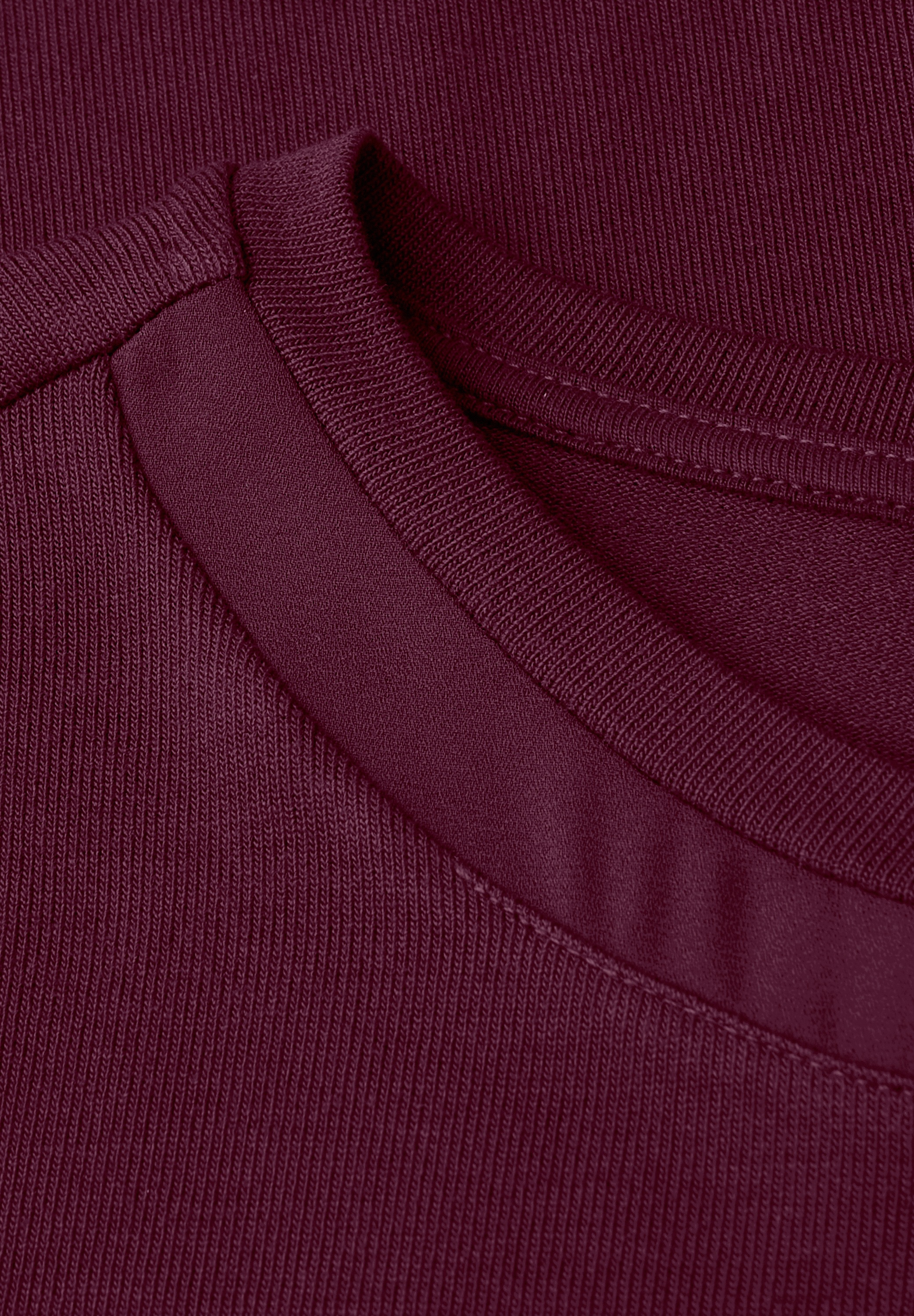 STREET ONE Kurzarmshirt mit Chiffon-Detail