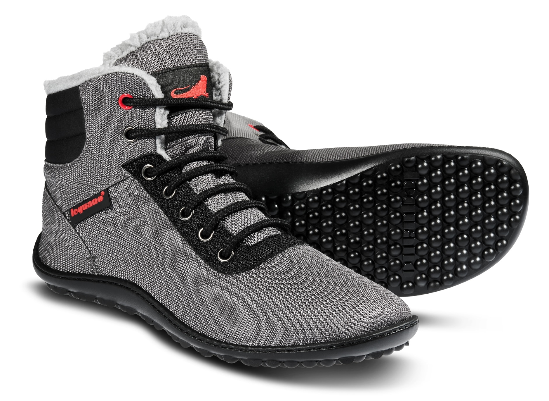 Leguano Barfussschuh »KOSMO«, Bequemschuh, Schnürboots mit einzigartiger Halbkugel-Laufsohle