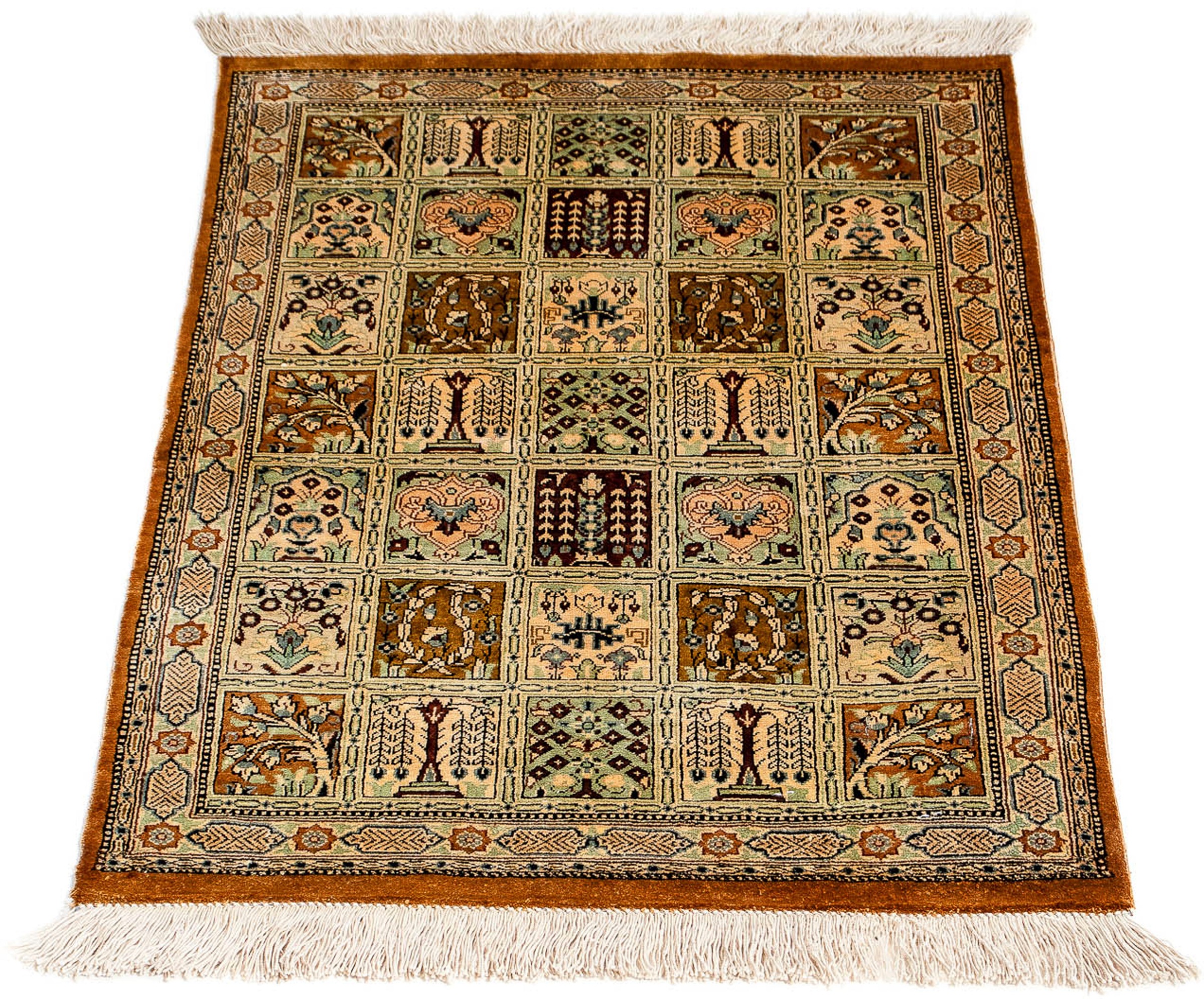 Image of morgenland Orientteppich »Perser - Ghom - 76 x 50 cm - mehrfarbig«, rechteckig, 10 mm Höhe, Wohnzimmer, Handgeknüpft, Einzelstück mit Zertifikat bei Ackermann Versand Schweiz