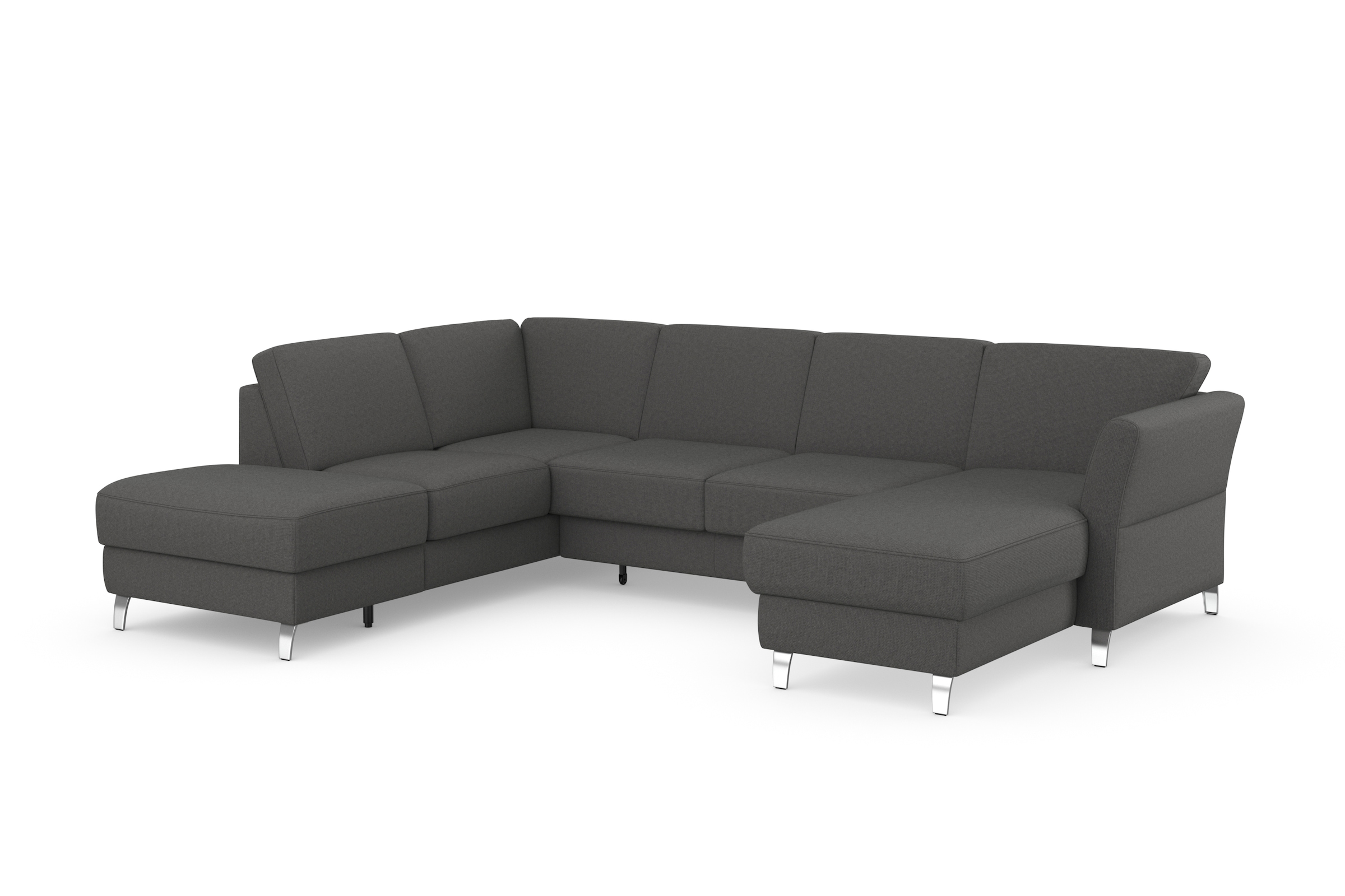 sit&more Wohnlandschaft »Visby U-Form«, Wahlweise mit Bettfunktion und Stauraum, frei im Raum stellbar