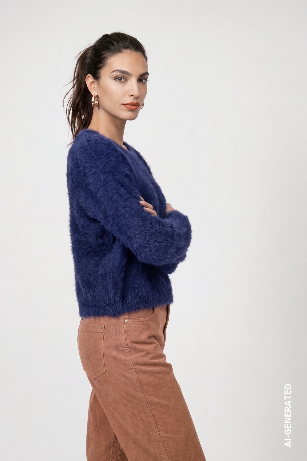 Monari Strickpullover »Pullover Plüsch« Regular fit mit flauschiger Haptik