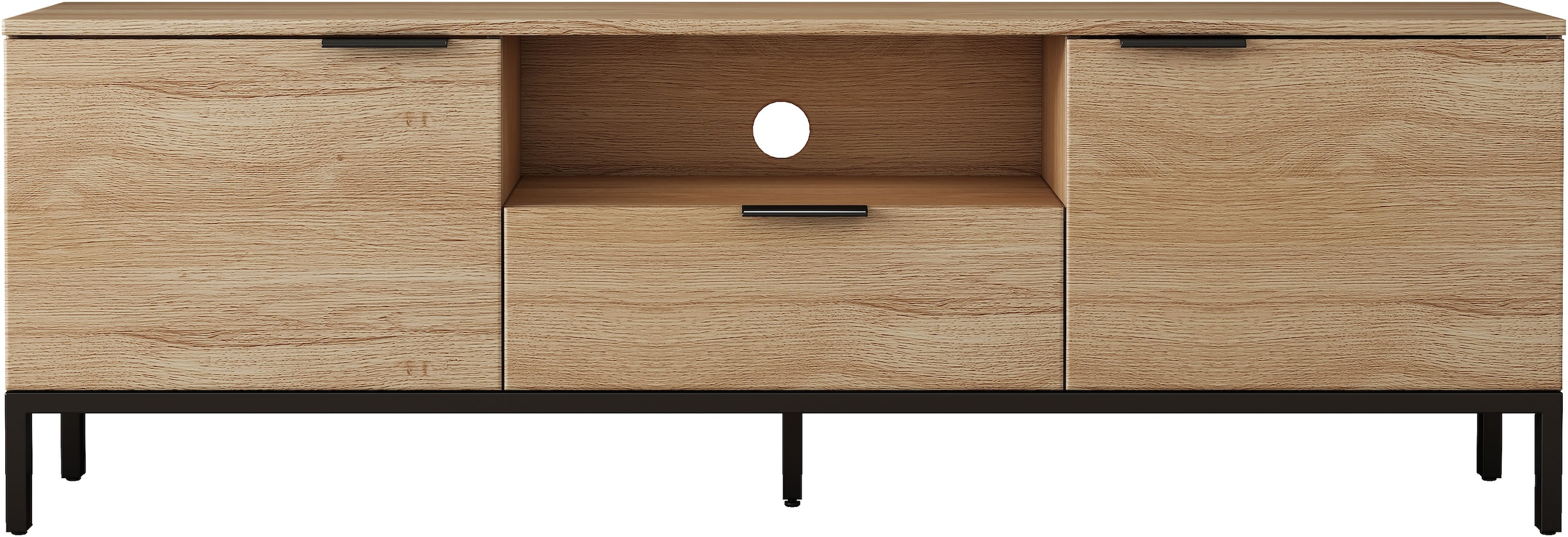 GOODproduct Tableau TV »Jorinde« Melaminoberfläche, flexibler Stauraum und robustes Metallgestell