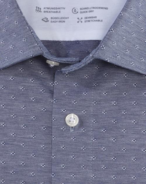 OLYMP Chemise d'affaires »Luxor 24/Seven Modern Fit« mit Dobby-Webmuster mit Farbakzentuierung