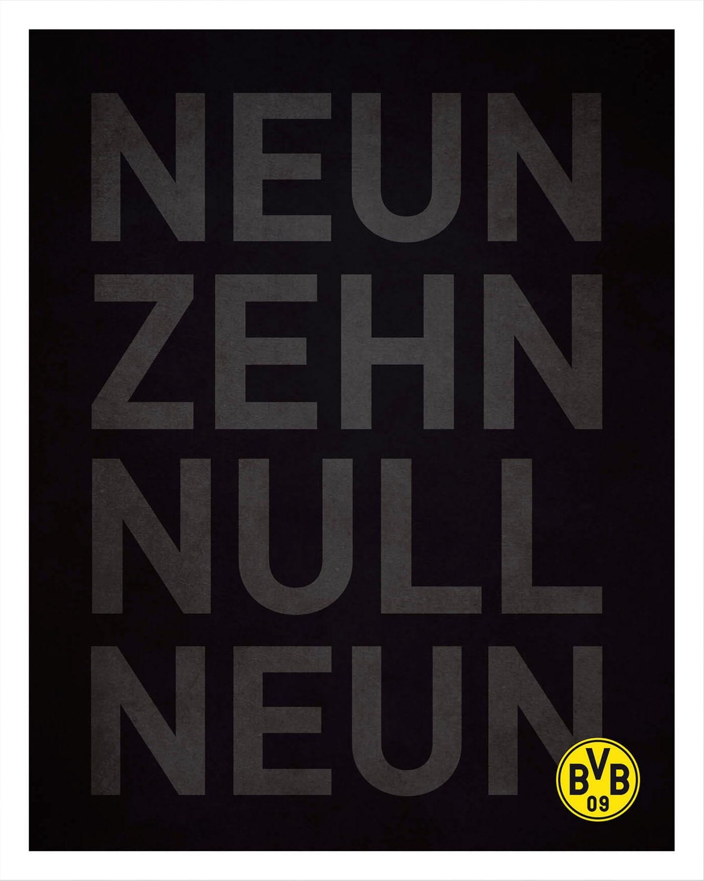Wandposter Wandbild, Bild, Neun«, »BVB Neun Wall-Art Zehn günstig Poster, Poster kaufen Null