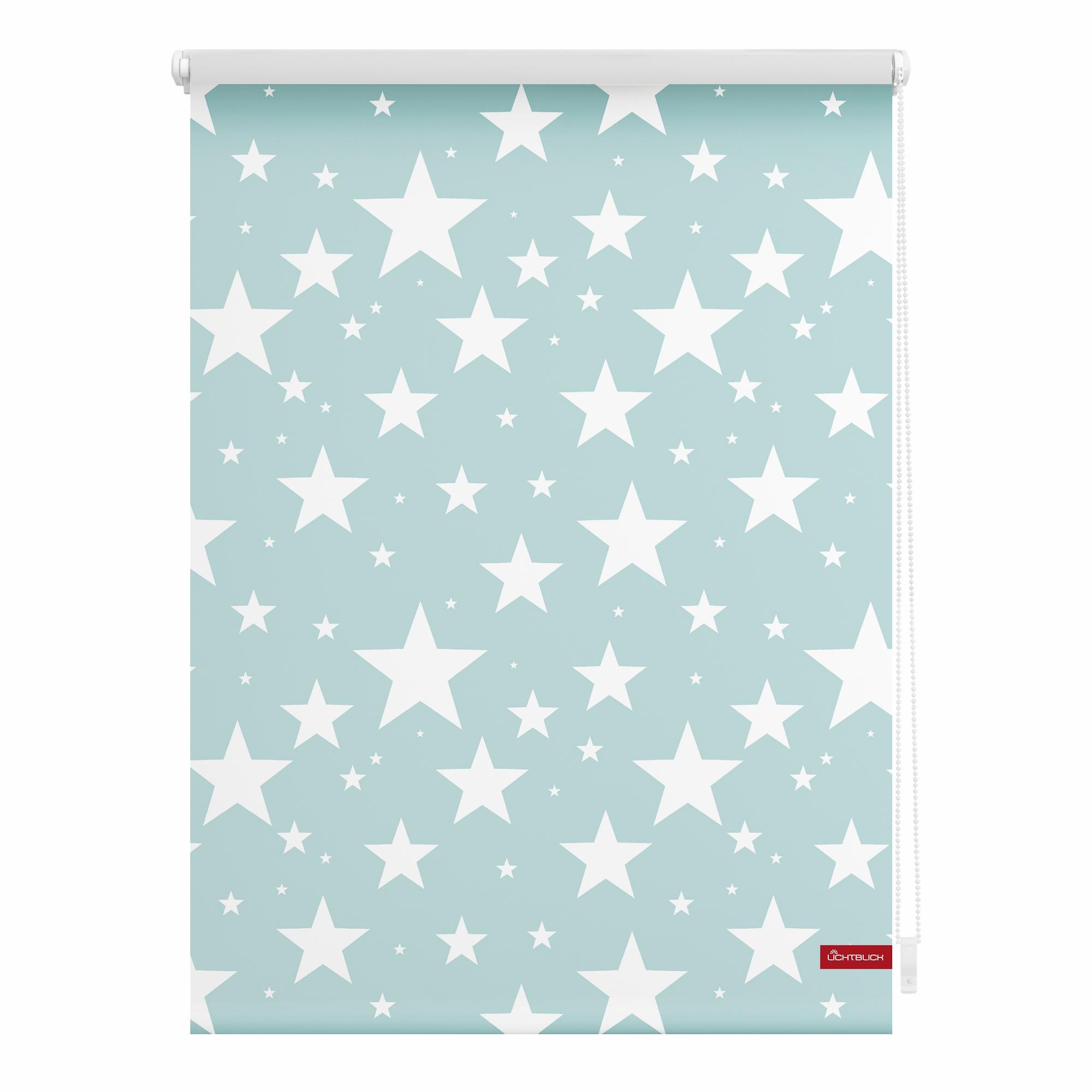 Image of LICHTBLICK ORIGINAL Seitenzugrollo »Klemmfix Motiv Sterne«, Lichtschutz, ohne Bohren, freihängend, bedruckt bei Ackermann Versand Schweiz