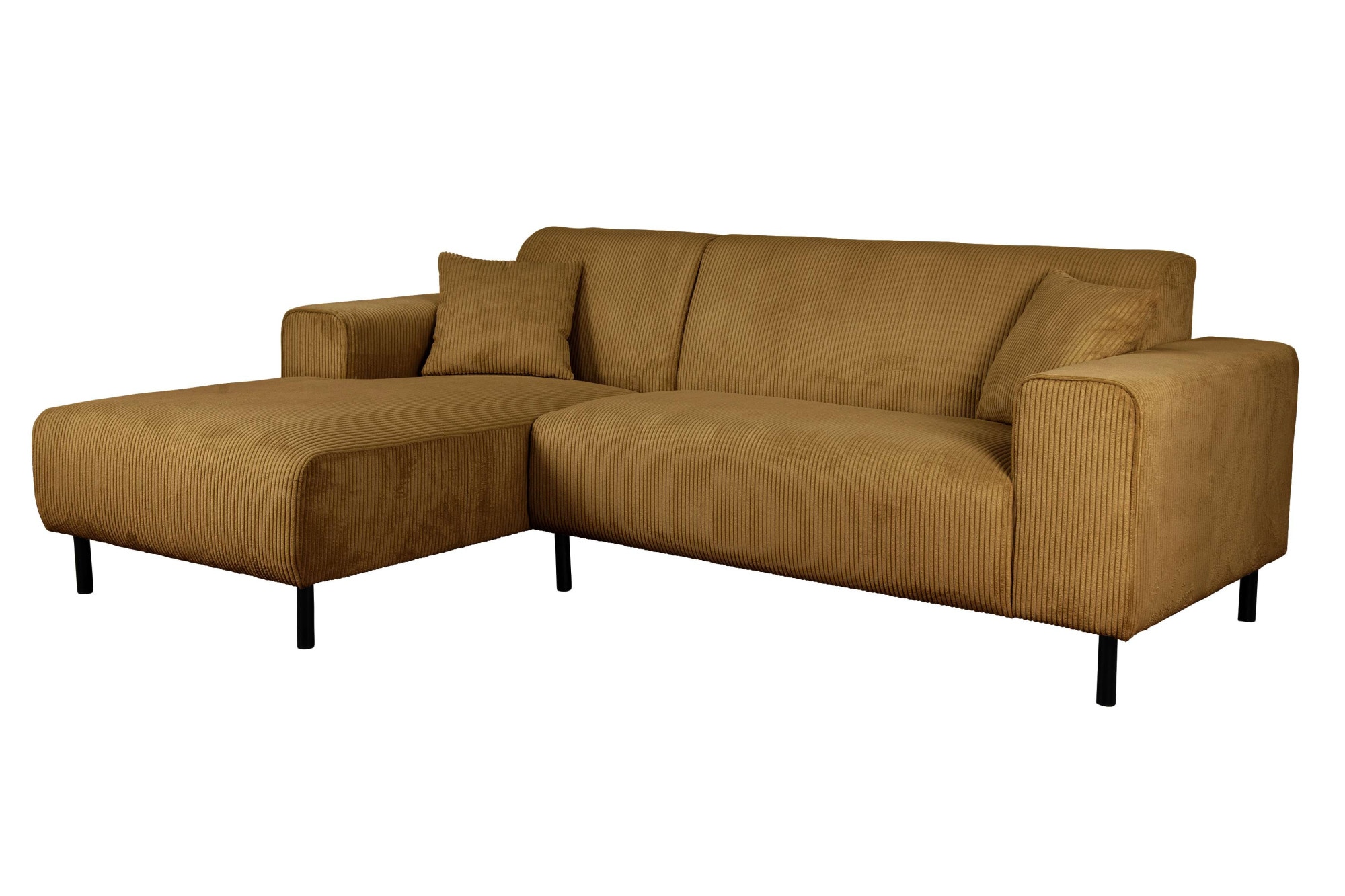 Home affaire Ecksofa »ARROS L-Form mit Wellenunterfederung, Masse B/T/H: 235/163/81 cm«, incl. Zierkissen, mit Recamiere rechts/links bestellbar, auch in Cord