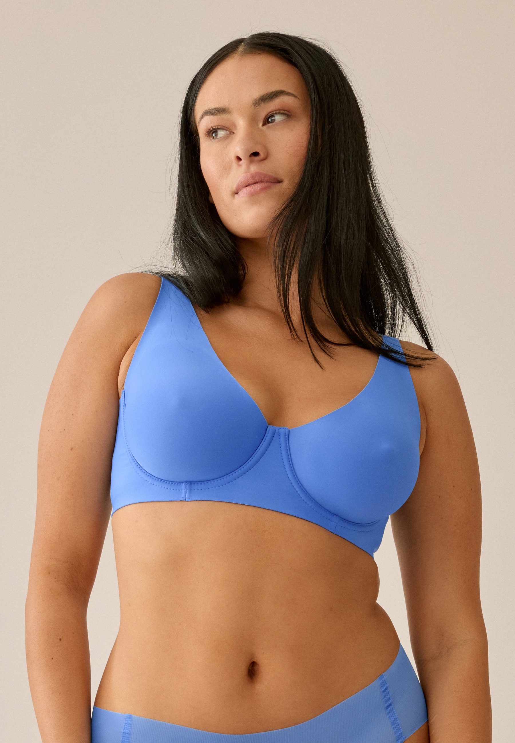 Naturana Bügel-BH, ohne Bügel, unsichtbar, bequem, elastisch, nahtloser Schnitt