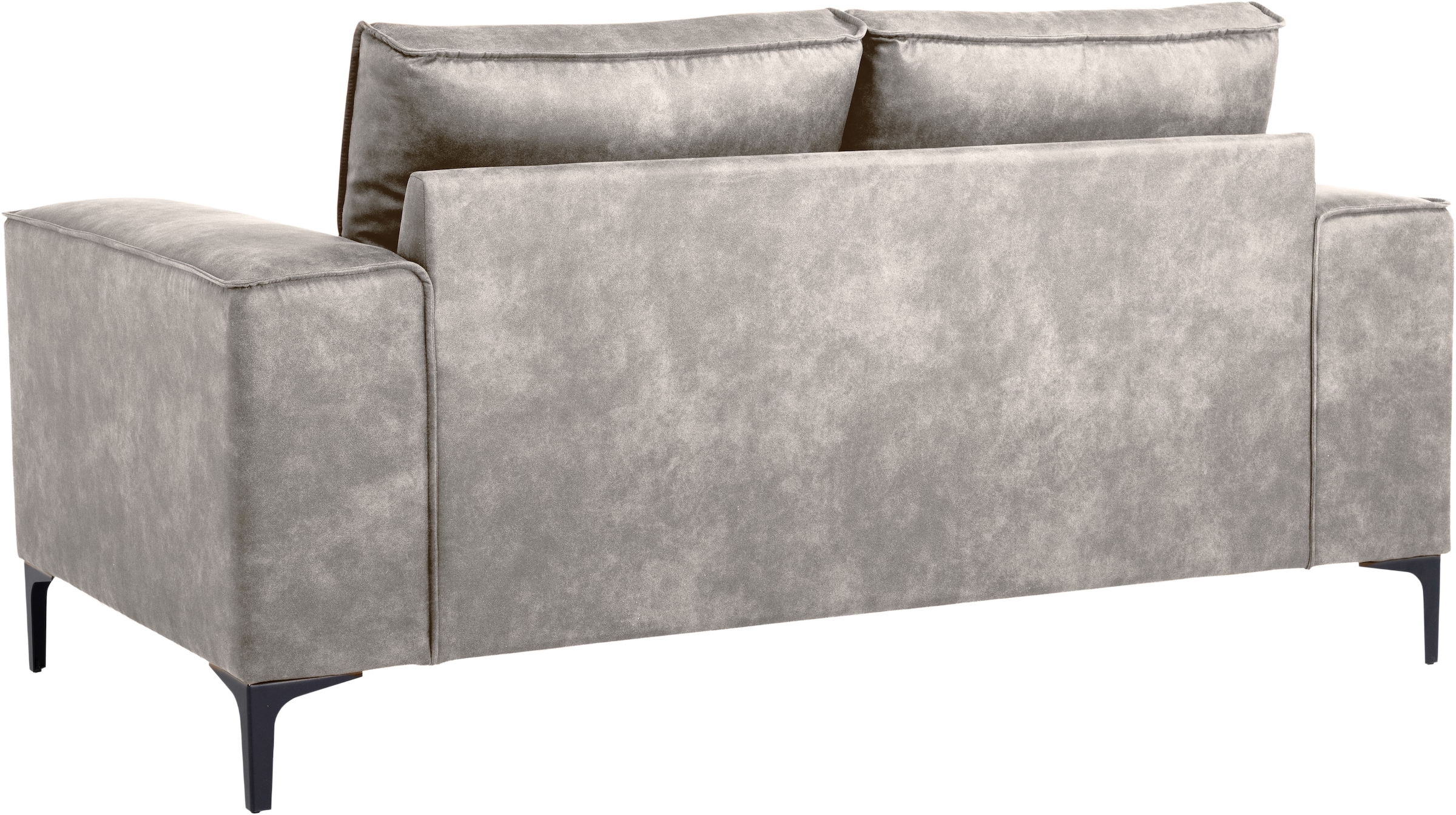 GOODproduct 2-Sitzer »OLAND Luxus-Microfaser, Sofa, B: 164 cm, Skandi-Design« 164 cm, Wellenunterfederung, Skandi-Design, Metallfüsse