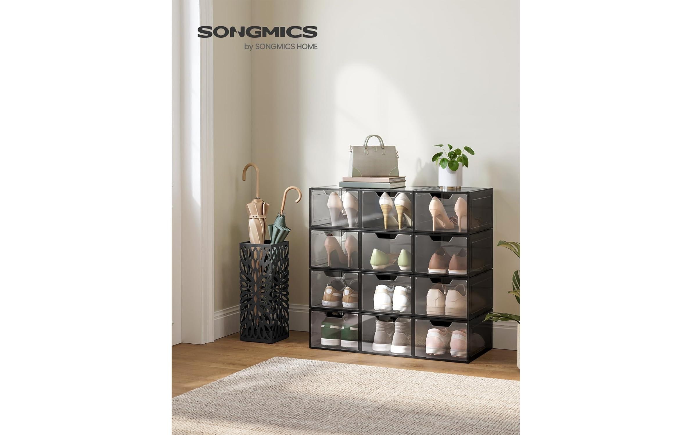 SONGMICS Schuhstapler »34 x 25 x 18,4 cm«, (12 tlg.)