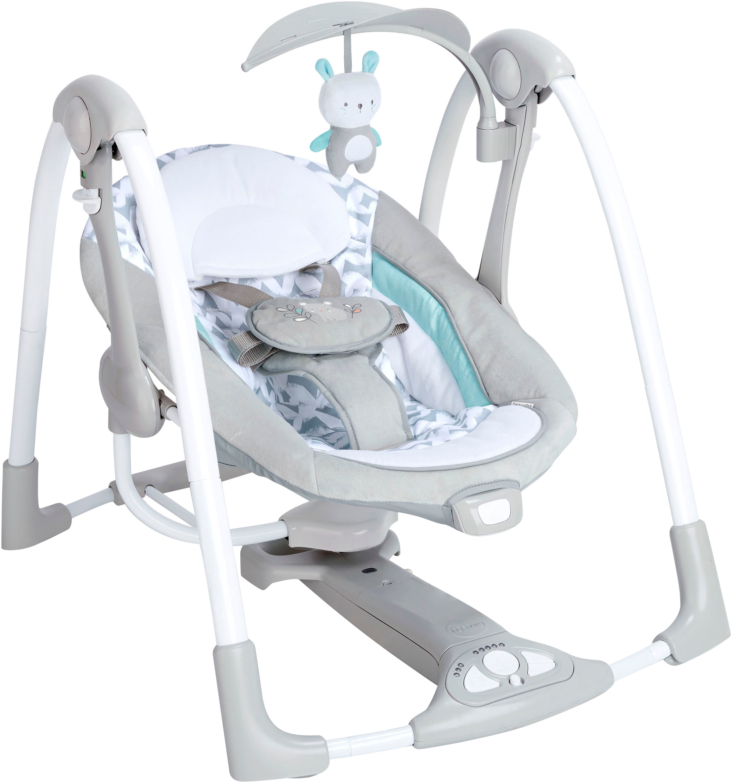 ingenuity Balançoire bébé »ConvertMe Swing-2-Seat Portable Swing - Raylan« mit automatischer Schaukelfunktion und Sound-Effekt