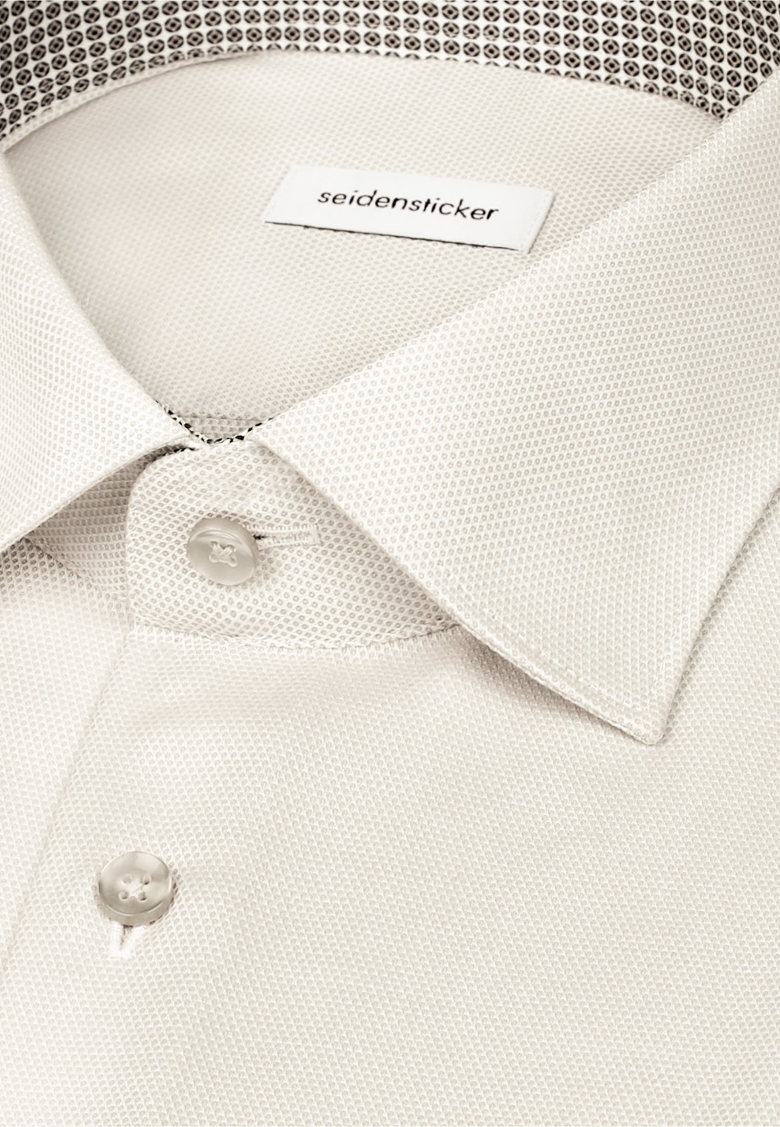 seidensticker Chemise d'affaires »Schwarze Rose« Shaped 1/1 Kentkragen Struktur