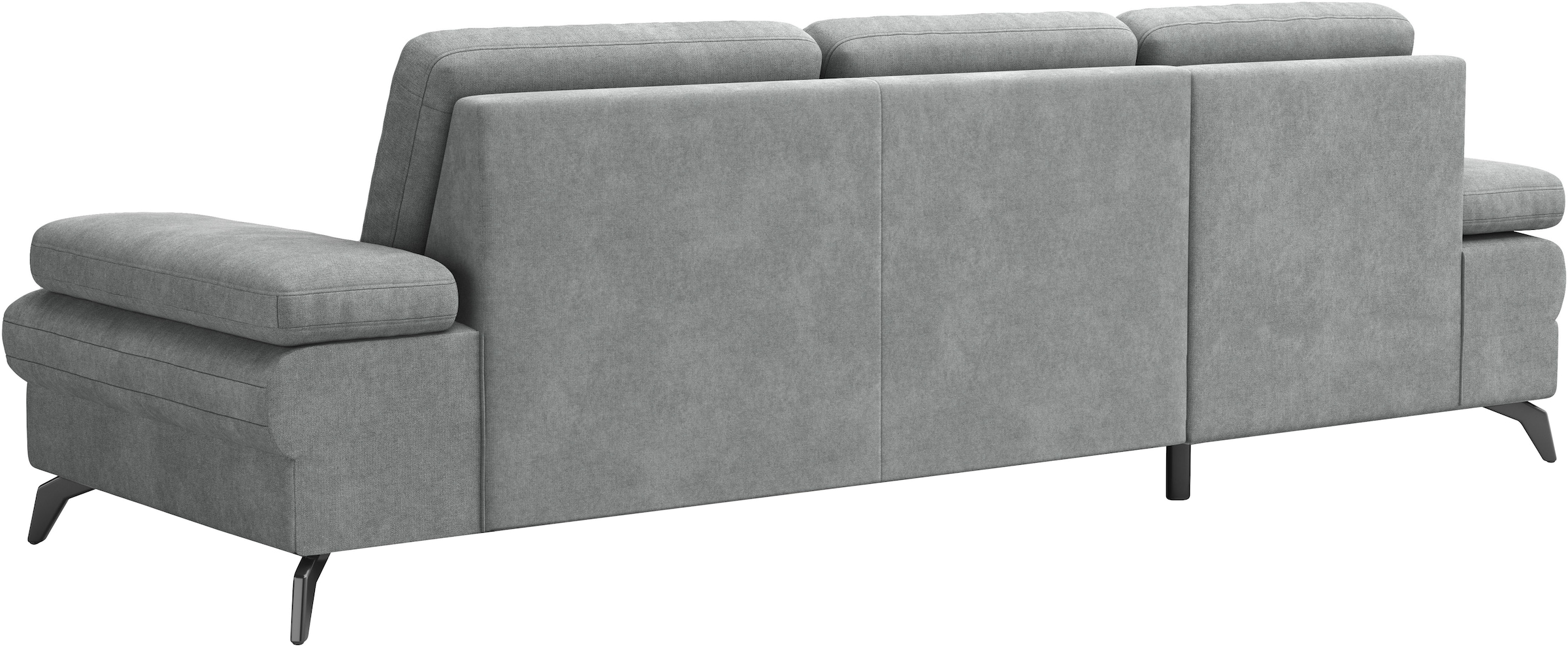 sit&more Ecksofa »Morris Jubi L-Form, inklusive XXL-Liegefläche, bzw. Schlaffunktion«, Bettfunktion, Armteilverstellung und 1 Zierkissen