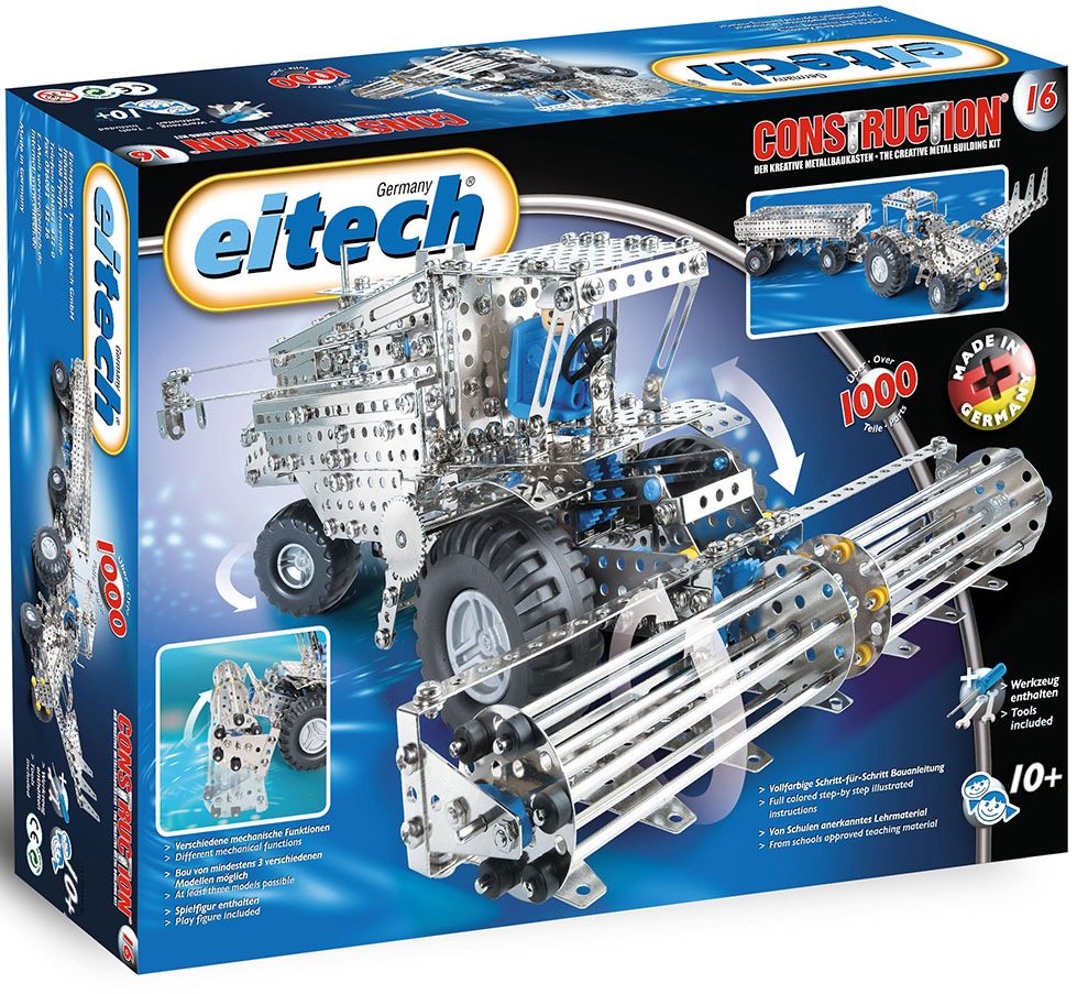 Image of Eitech Metallbaukasten »Mähdrescher/ Traktor mit Anhänger«, (1000 St.), Made in Germany bei Ackermann Versand Schweiz
