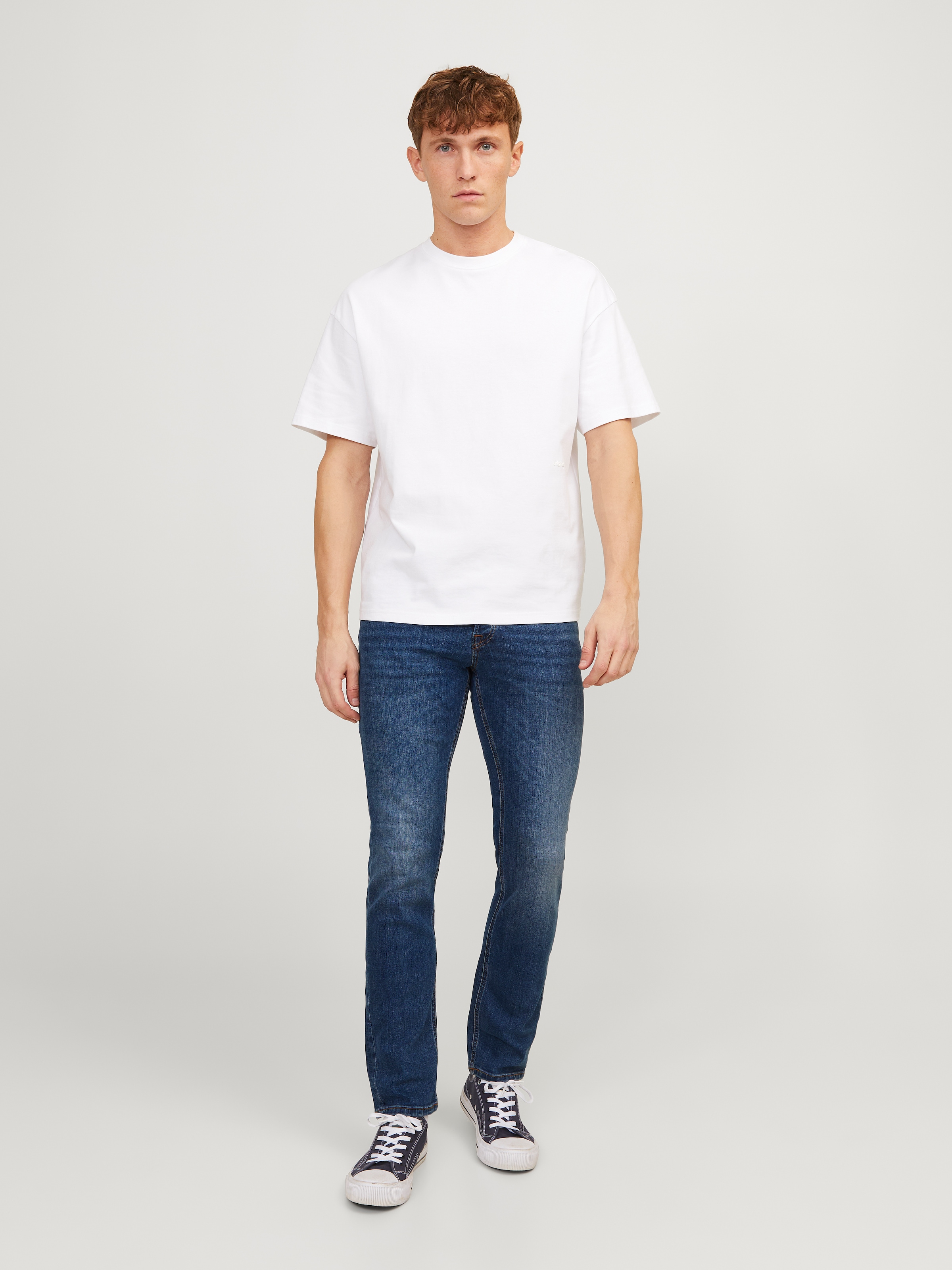 Jack & Jones Jeans slim »JJITIM mit Waschung und praktischen Taschen« Abriebeffekte, modisch, slim fit, Denim