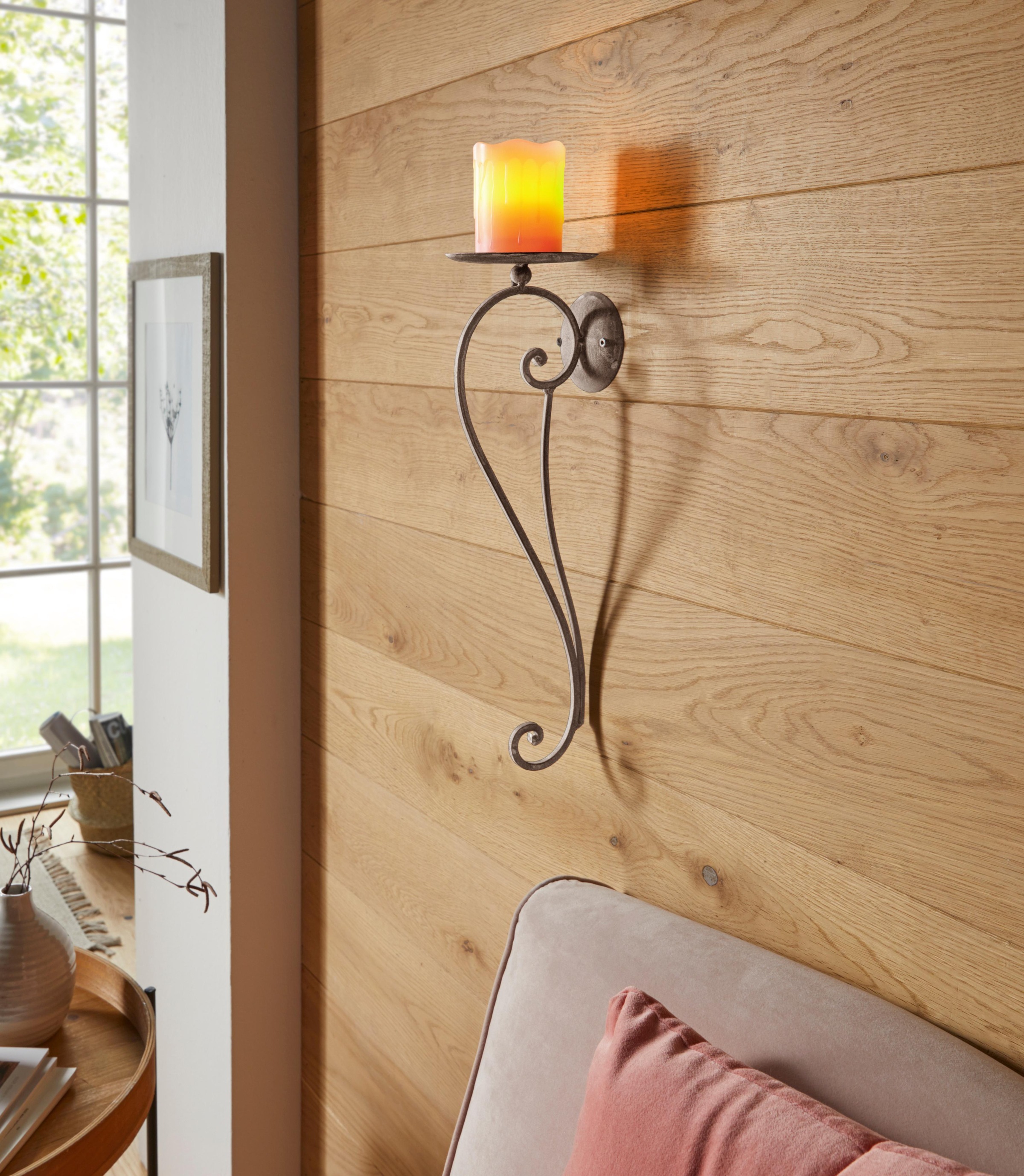 Ambiente Haus Kerzenhalter Landhaus, grau