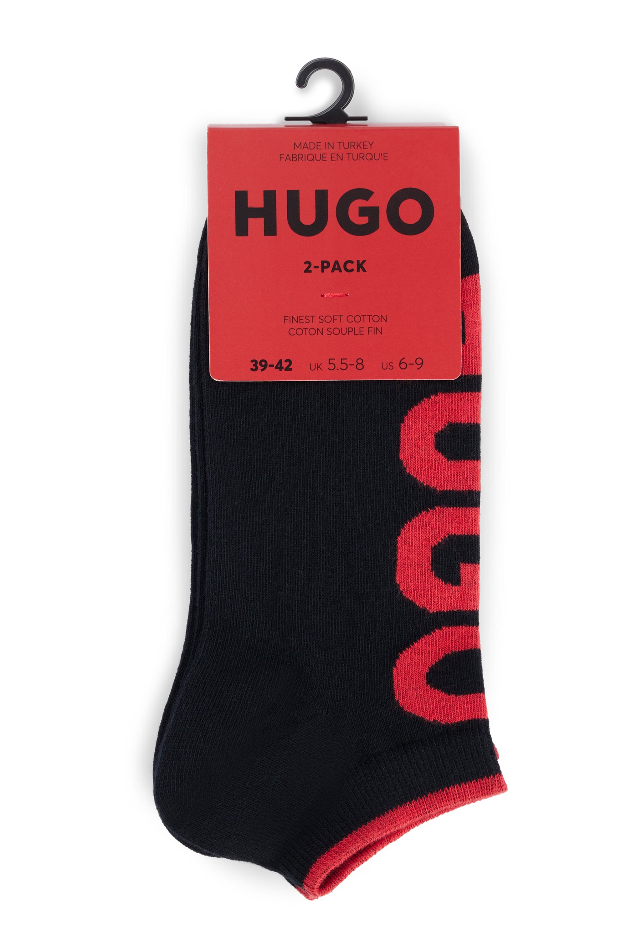 BOSS Businesssocken »2P AS Logo CC«, (Packung, 2 Paar, 2er Pack), mit grossem HUGO Logo-Schriftzug
