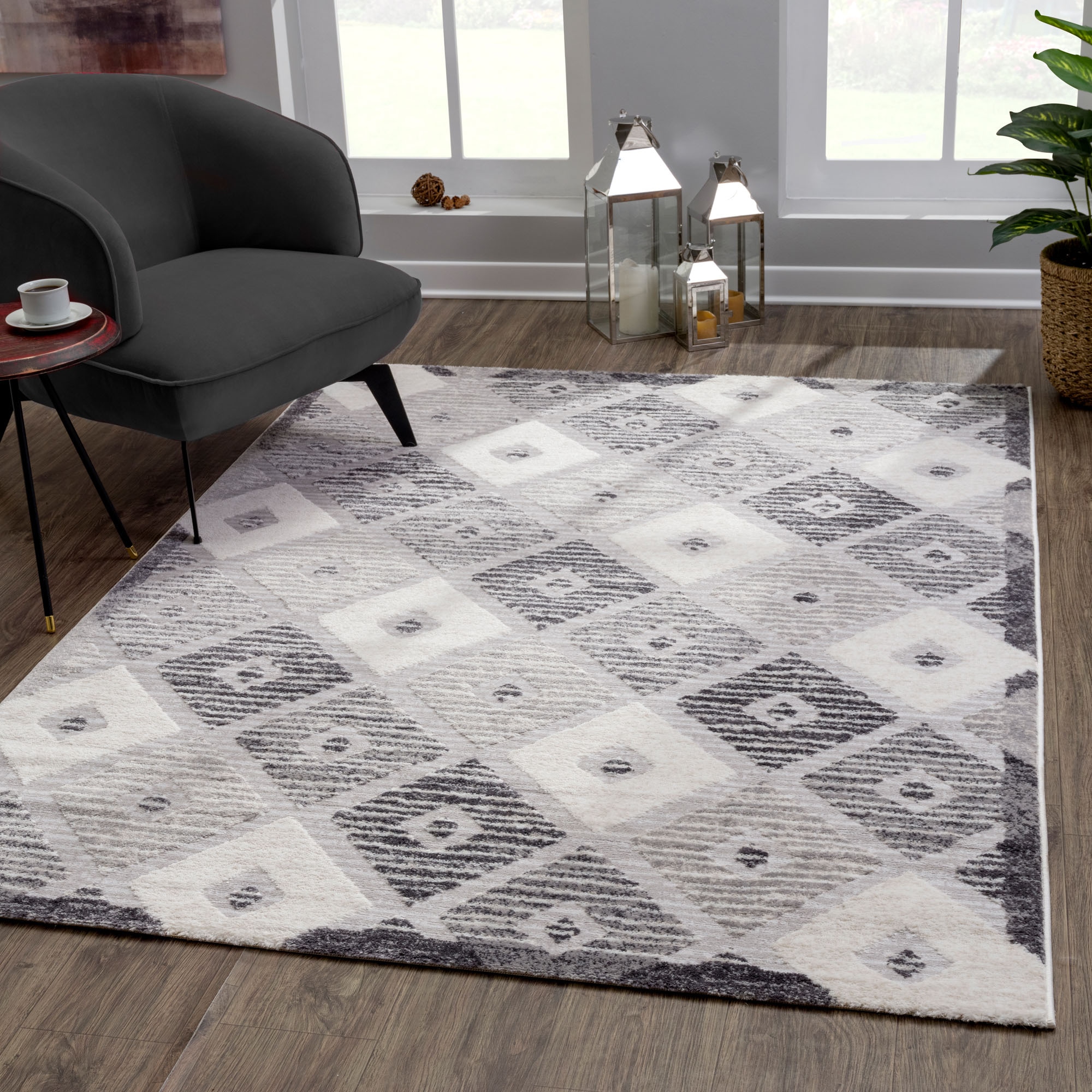 Image of Sanat Teppich "Evra 7003" rechteckig 22 mm Höhe Wohnzimmer, Kurzflor, modern, auch als Läufer