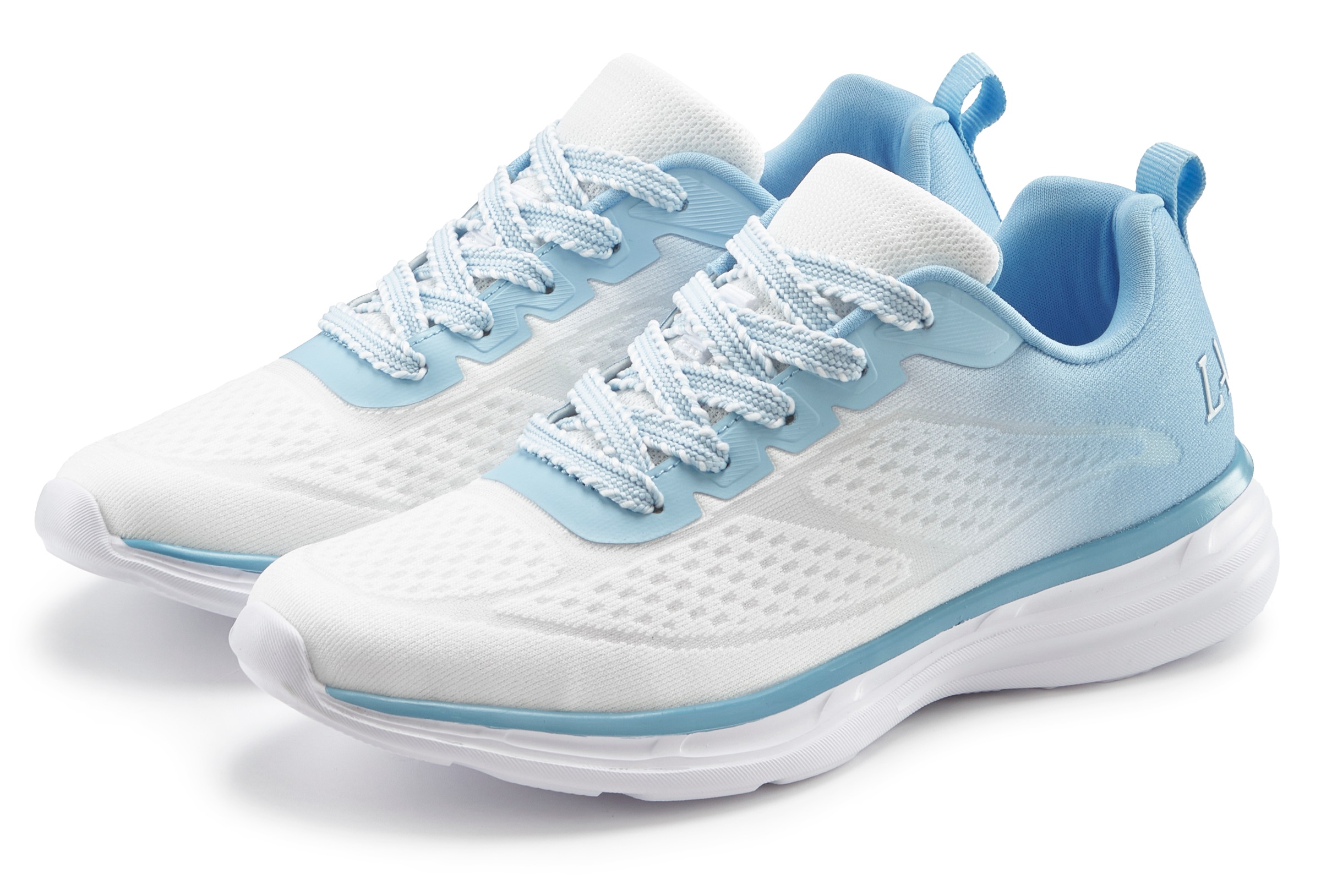 Image of LASCANA Sneaker "Halbschuh, Freizeitschuh, Turnschuhe," NEU mit modischen Farbdetails VEGAN
