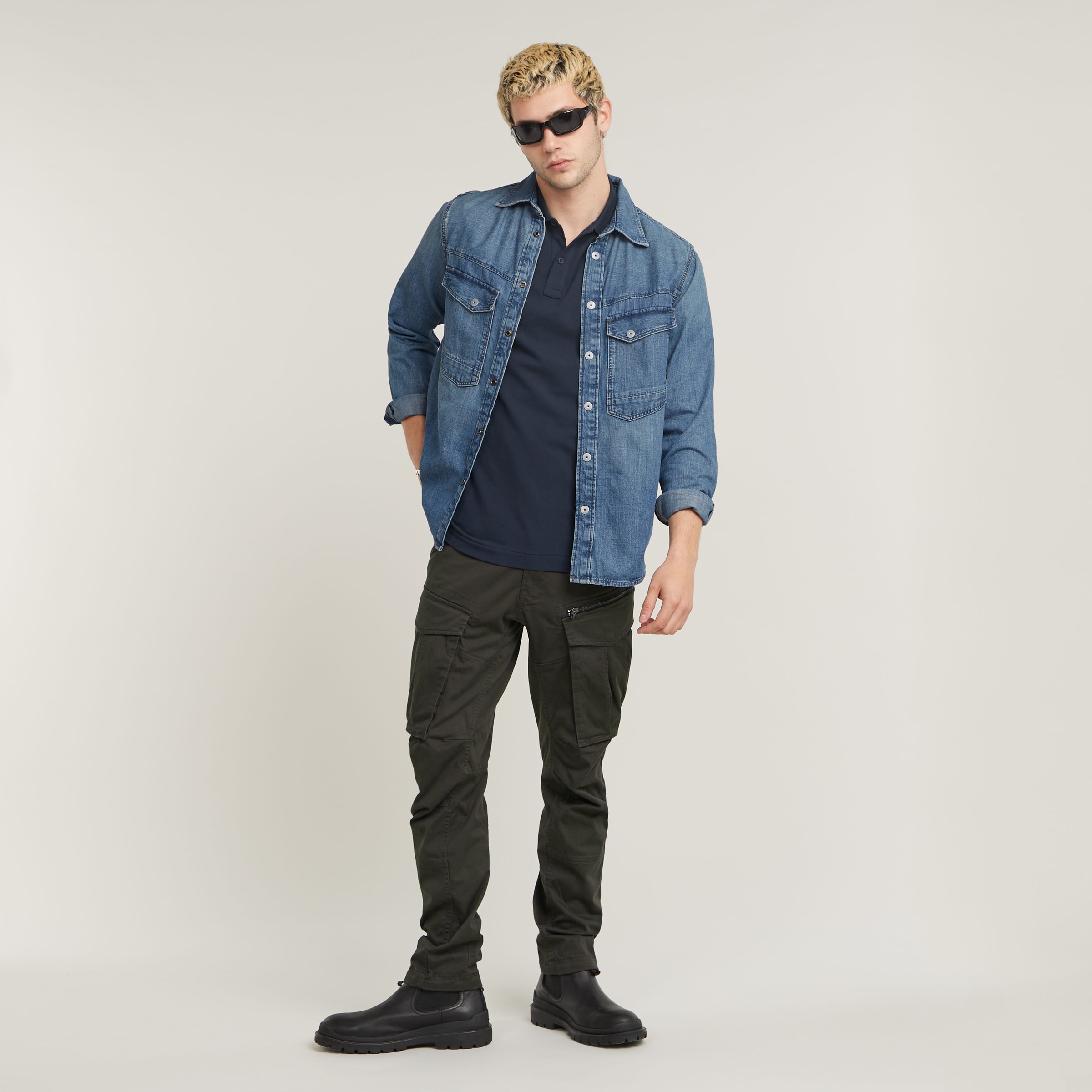 G-STAR Poloshirt »Dunda Slim Fit« Logostickerei auf der Brust