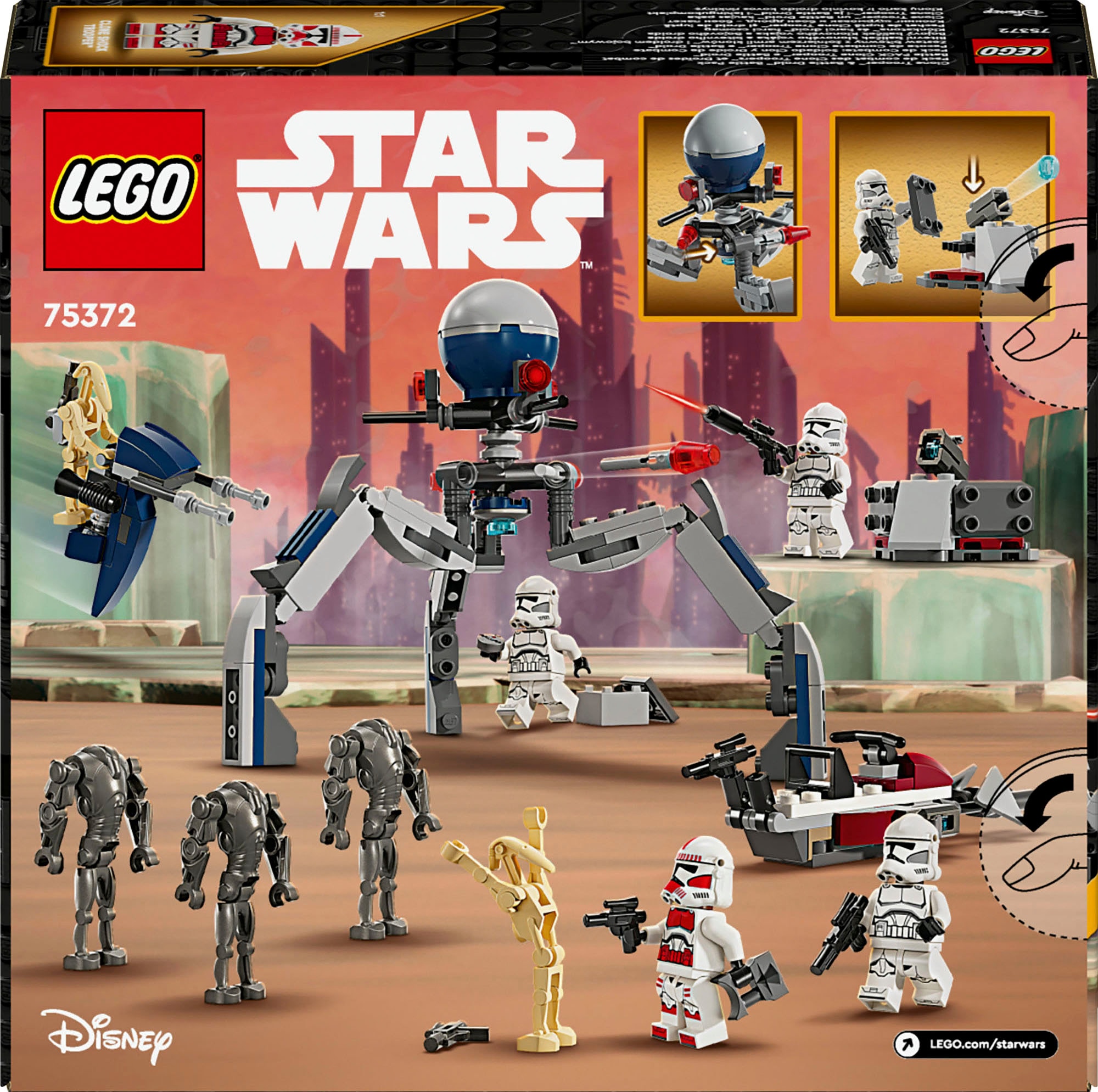 LEGO® Pions de construction »Clone Trooper™ & Battle Droid™ Battle Pack (75372), LEGO Star Wars™« Made in Europe