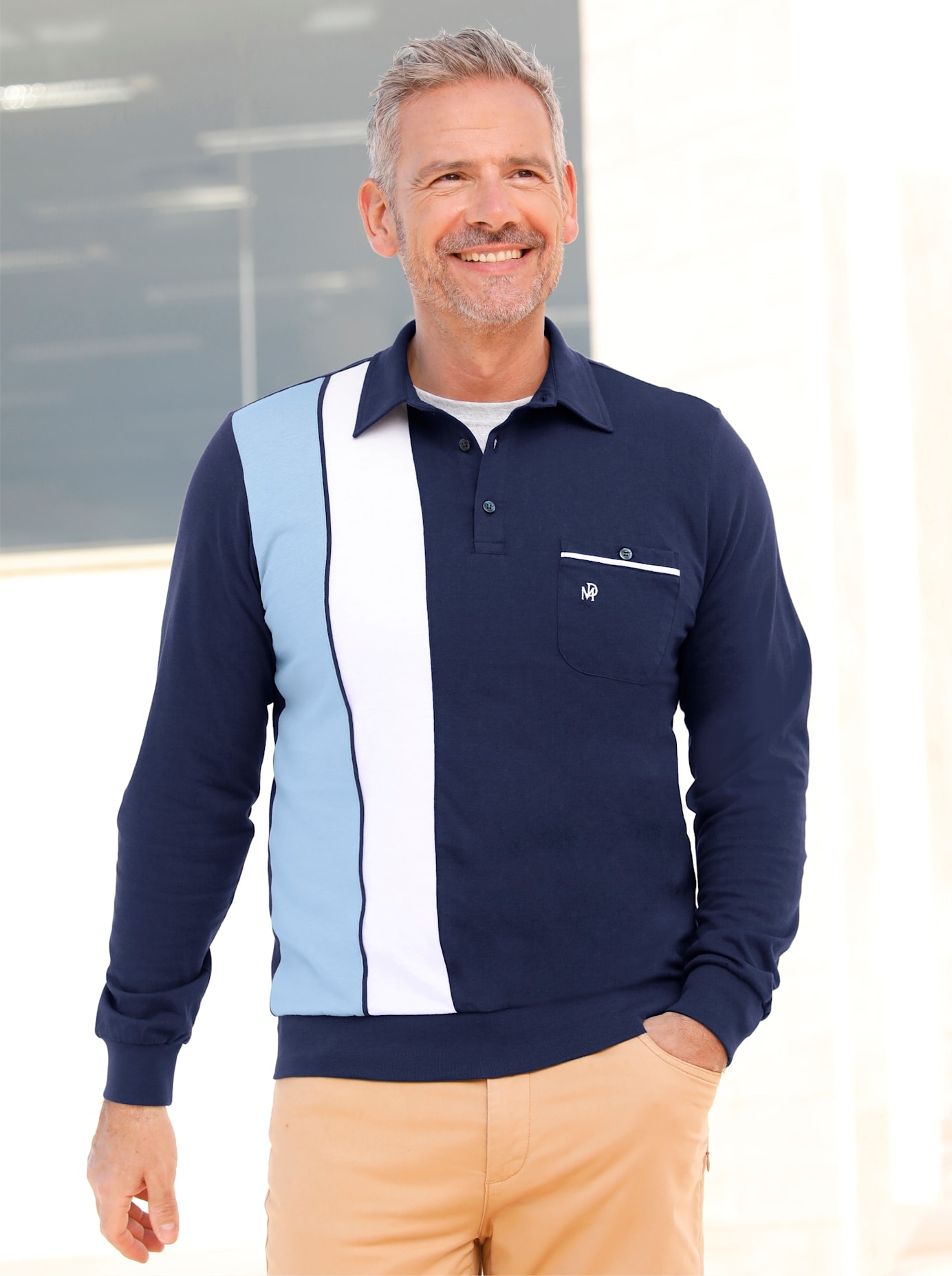 Poloshirt »Langarm-Shirt«