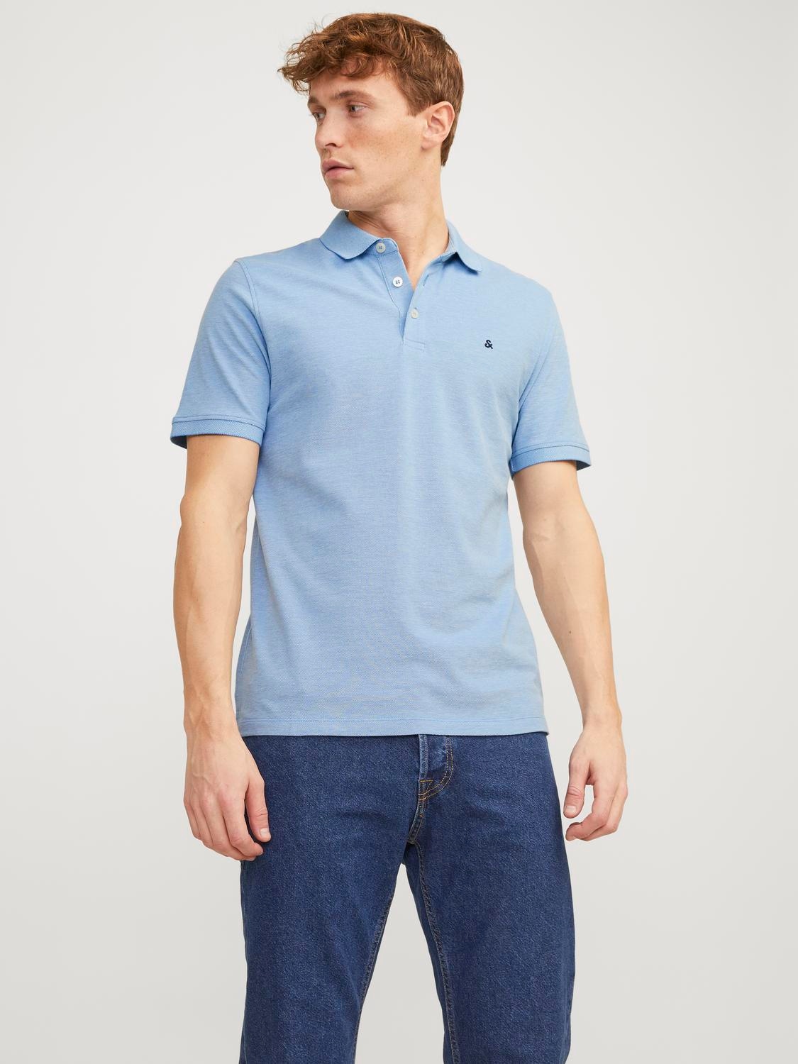 Jack & Jones Poloshirt »JJEPAULOS POLO SS NOOS«, mit Logo Stickerei