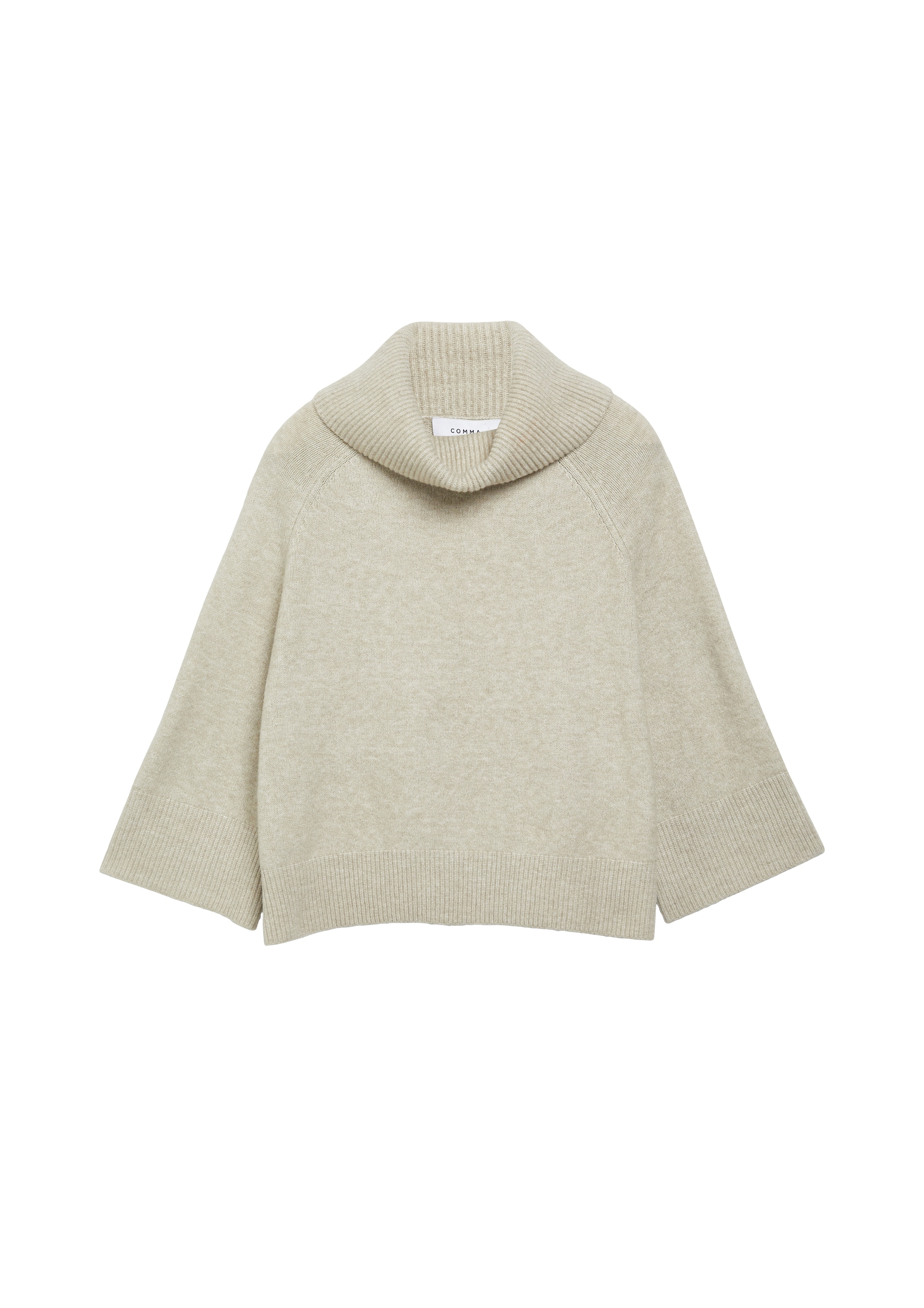 Comma Pull à col roulé  / Pull poncho avec col large, coupe ample