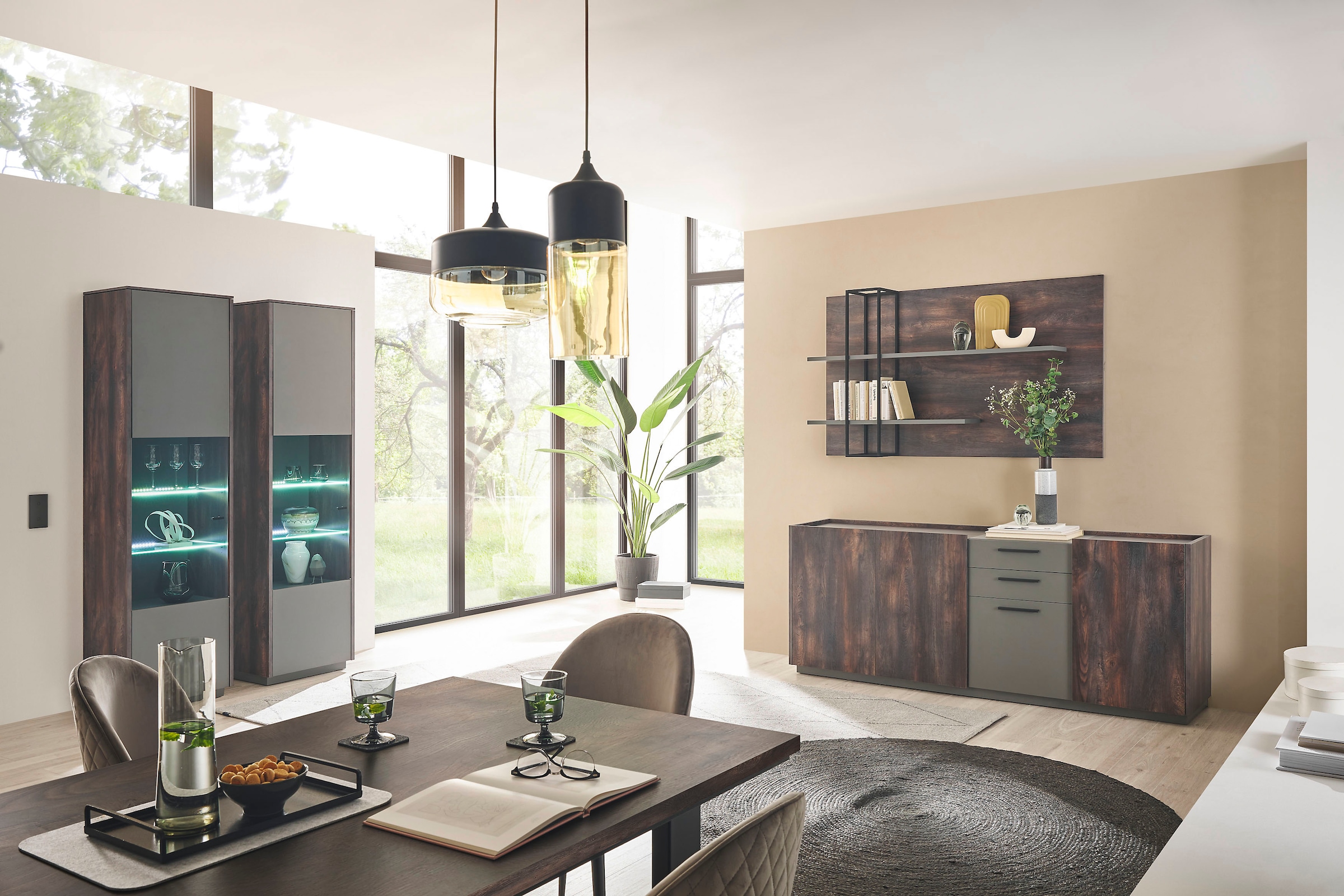 INOSIGN Vitrine »LARGO«, Soft-Close-Funktion, Höhe ca. 200 cm
