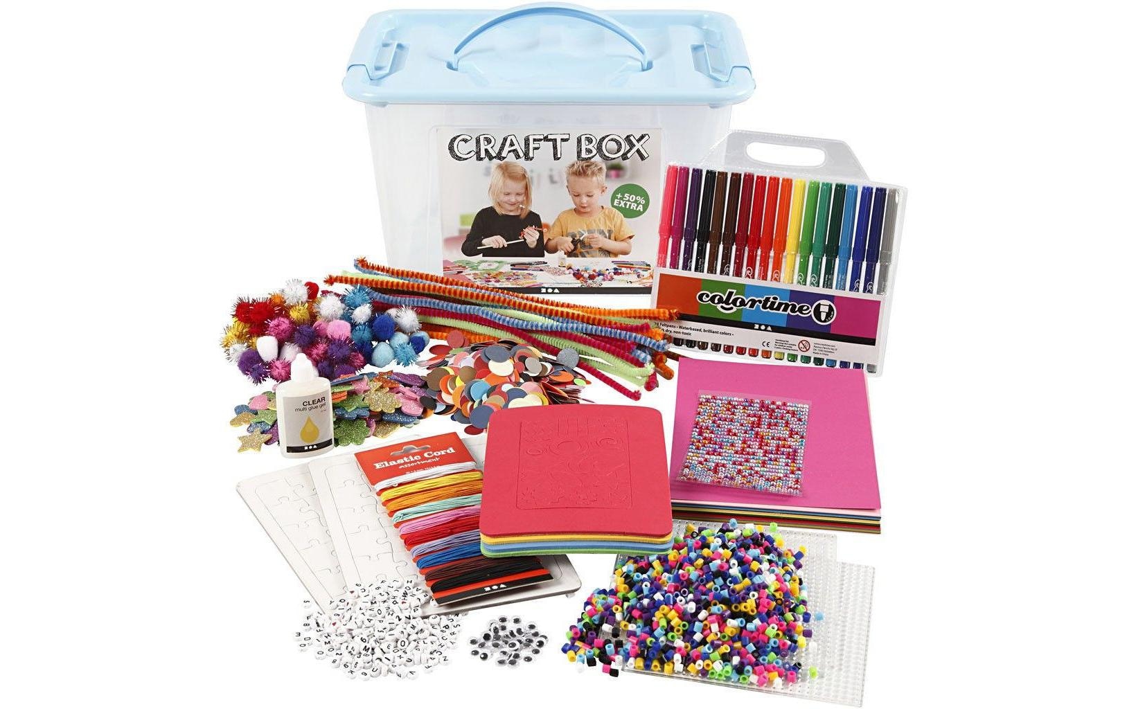 creativ company Kreativset »Bastelset Hobbybox«, (14 tlg.)