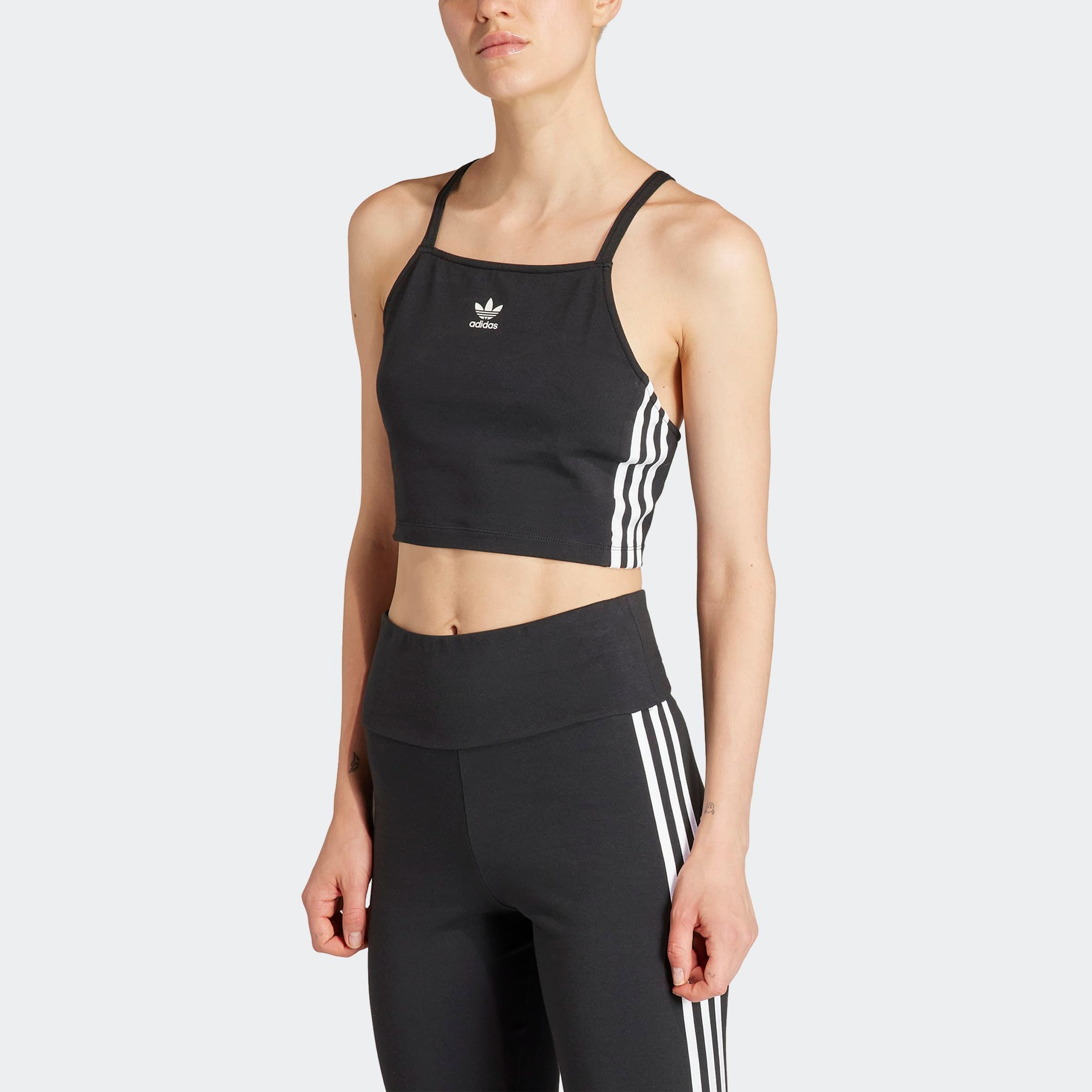 adidas Originals Tanktop »3 S CROP TOP« sportliche Schnittform, für Laufen und sportliche Aktivitäten