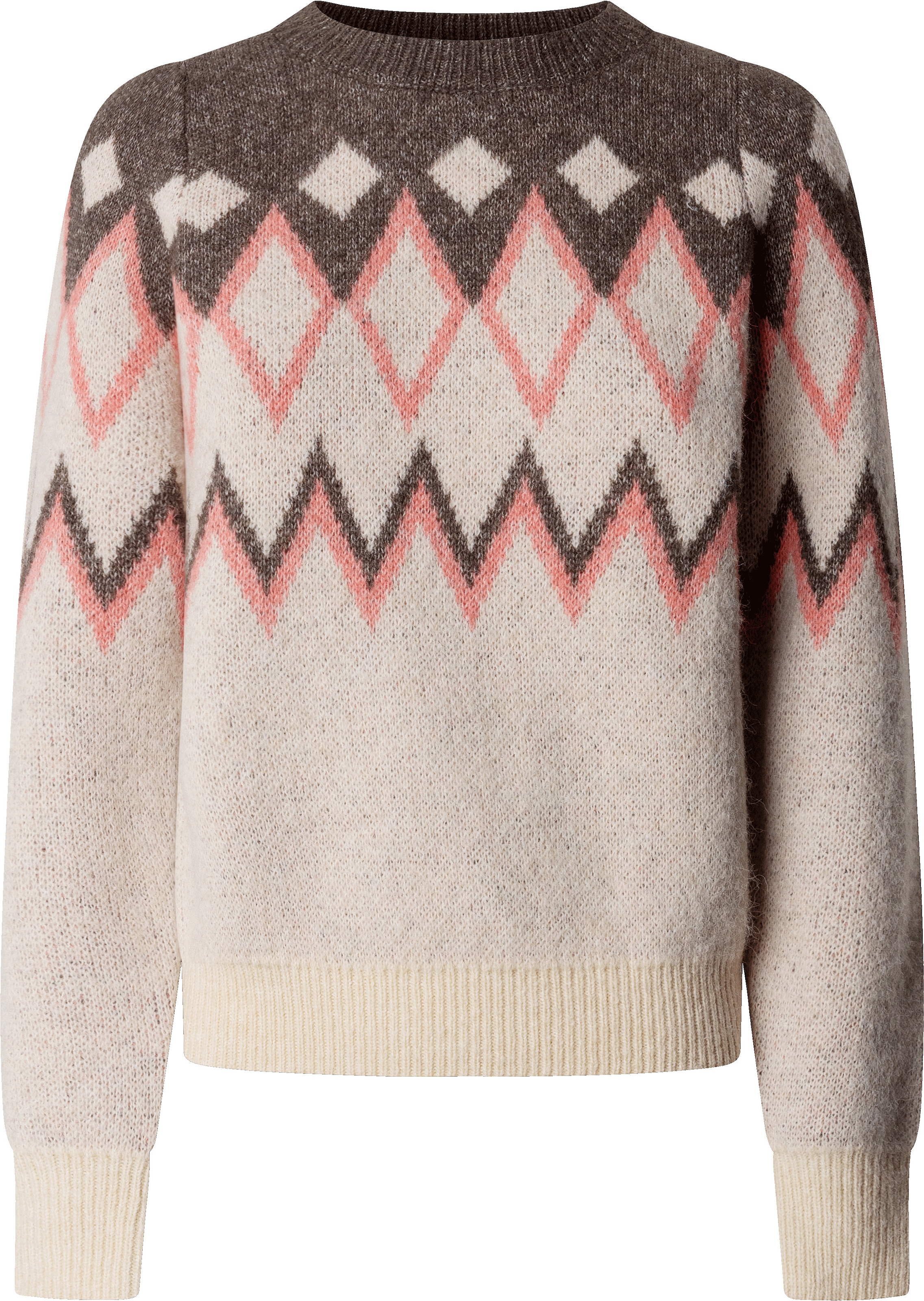 Pepe Jeans Pull à col rond »ANTONELLA« avec motif tricot jacquard
