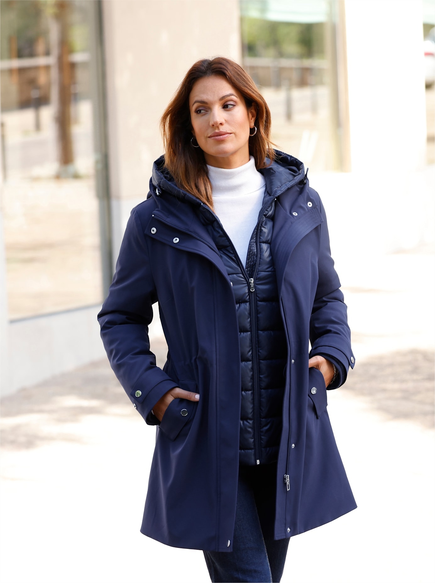 Image of Inspirationen Doppeljacke mit Kapuze
