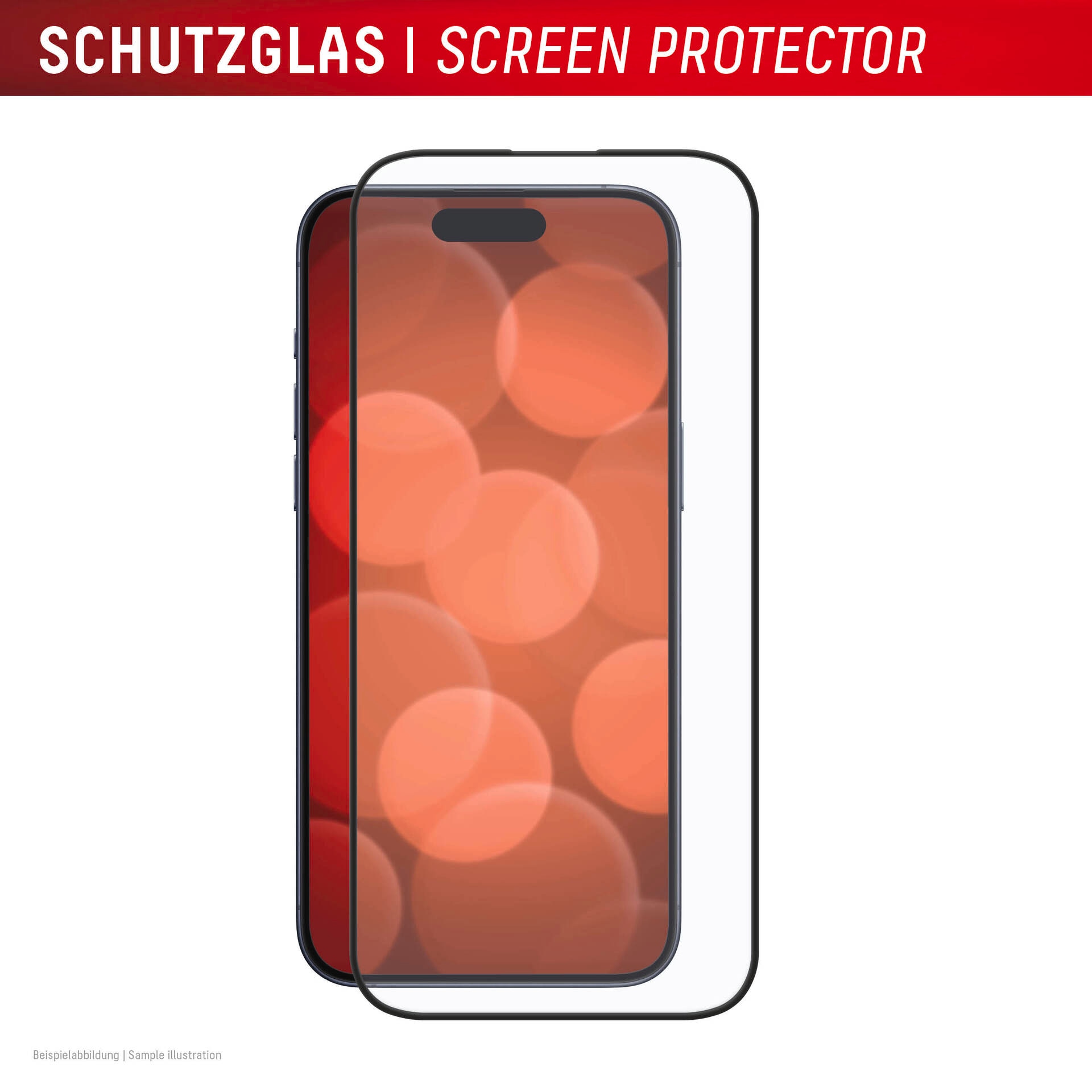 Displex Displayschutzglas »Premium Glass Full Cover«, für Apple iPhone 16, (1 St.), Displayschutzfolie, Schutzfolie, Bildschirmschutz, kratz- & stossfest
